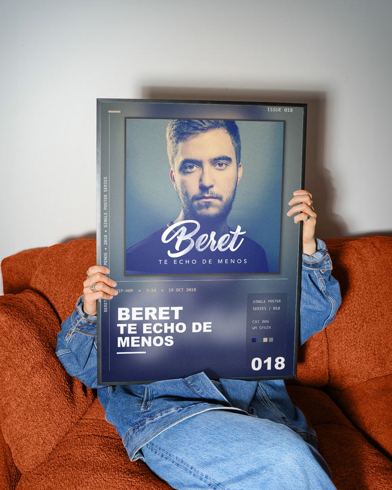 Music poster: Beret - Te echo de menos