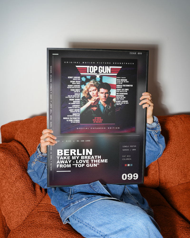Music poster: Berlin - Take My Breath Away - Love Theme from Top Gun
