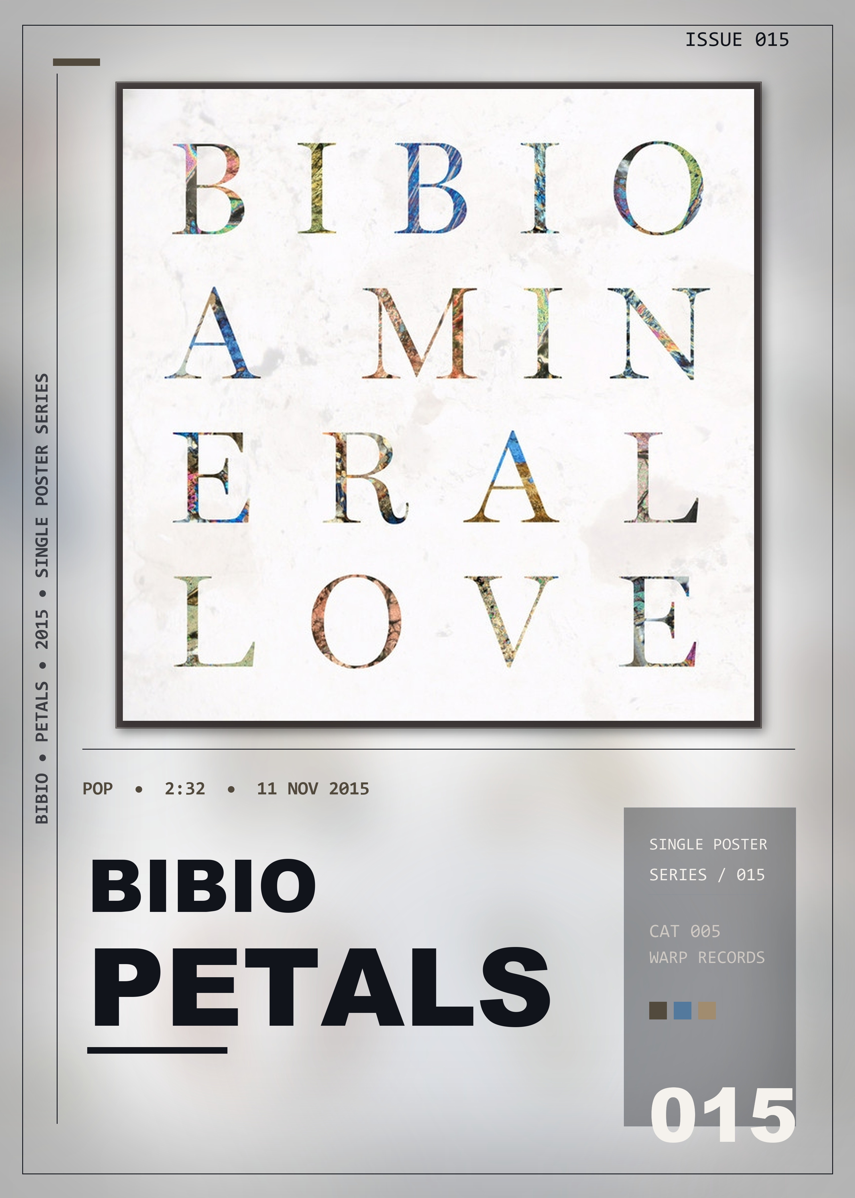 Music poster: Bibio - Petals
