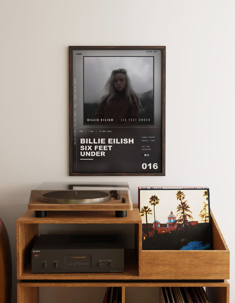 Music poster: Billie Eilish - Six Feet Under