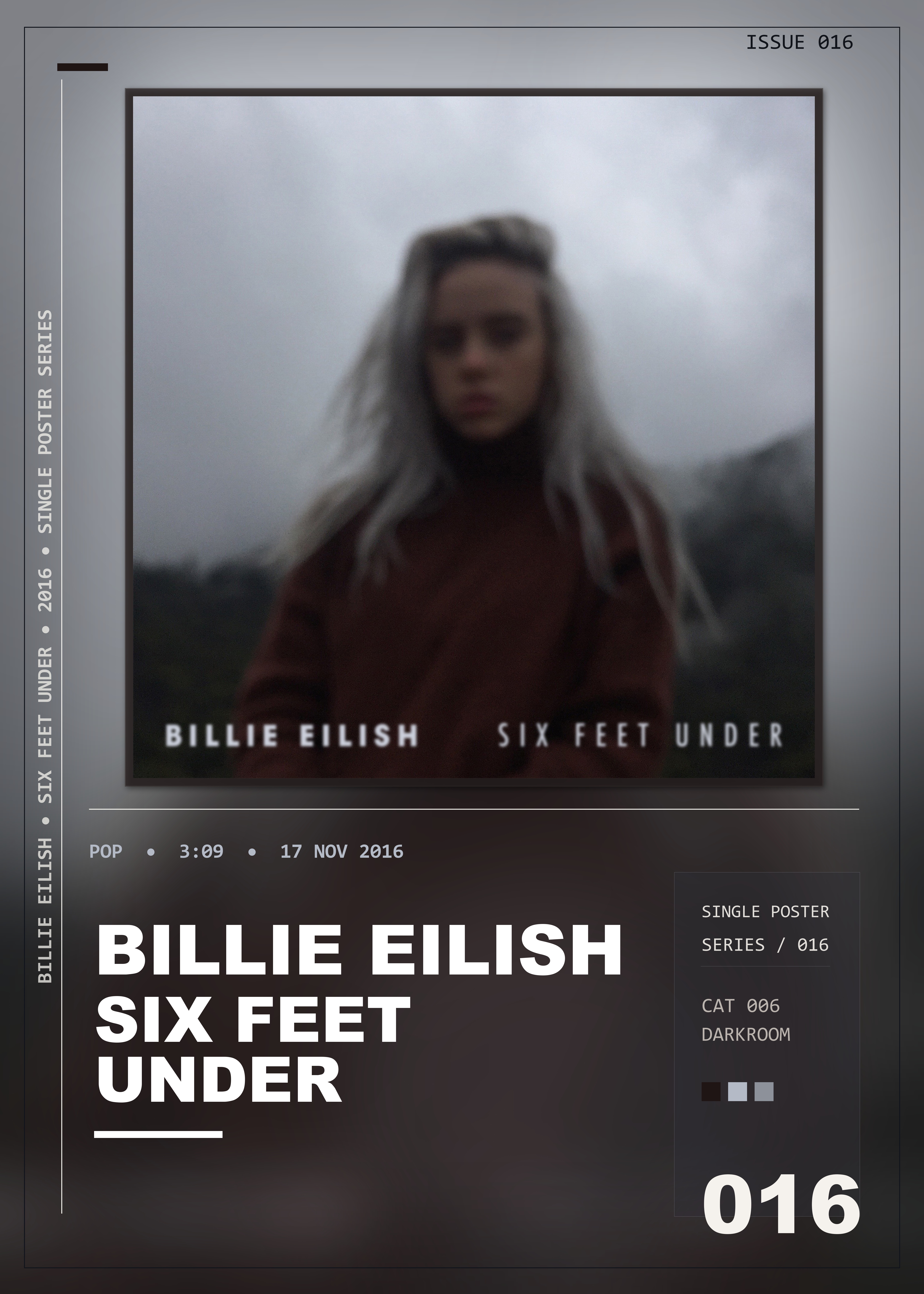 Music poster: Billie Eilish - Six Feet Under