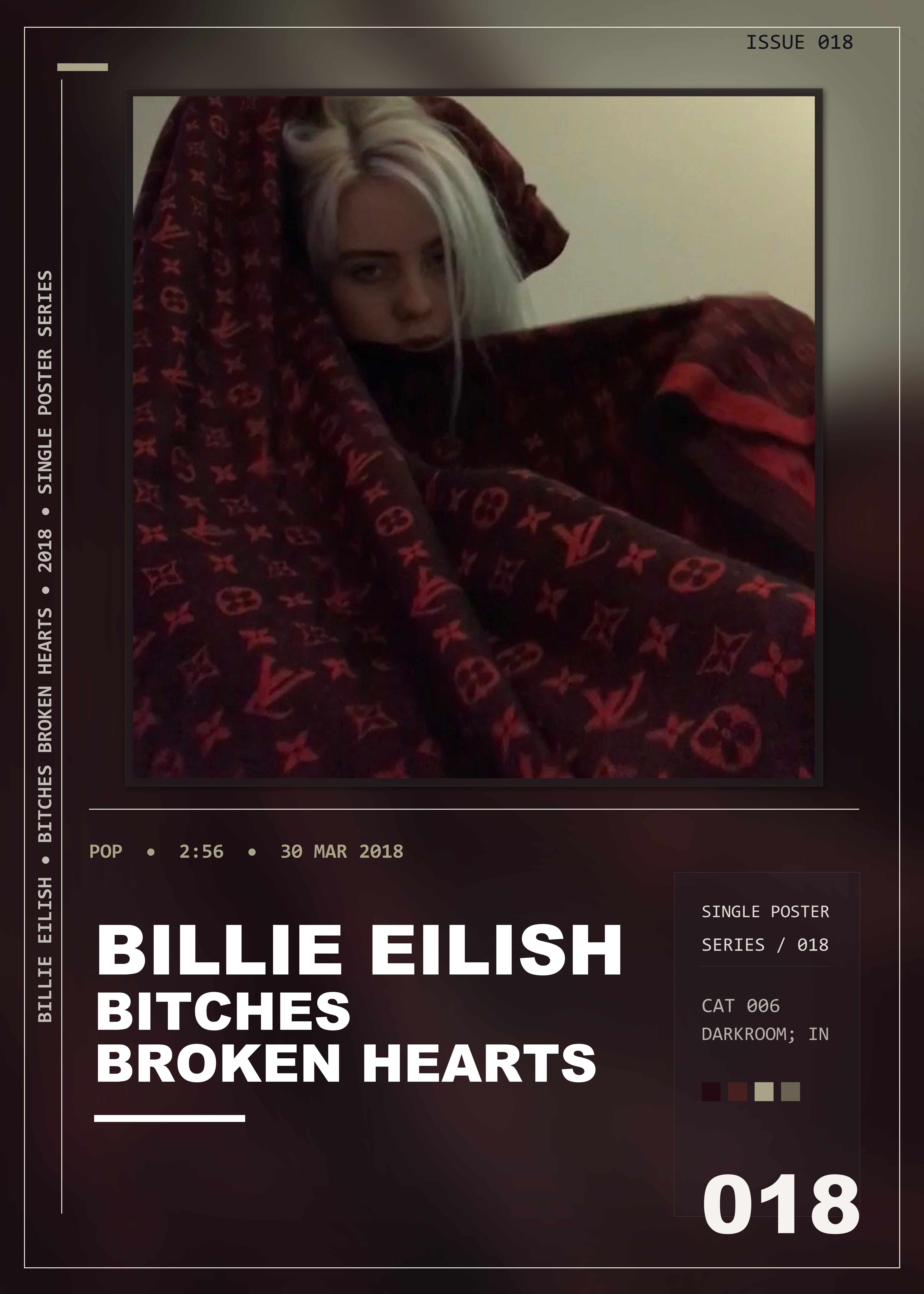 Music poster: Billie Eilish - bitches broken hearts
