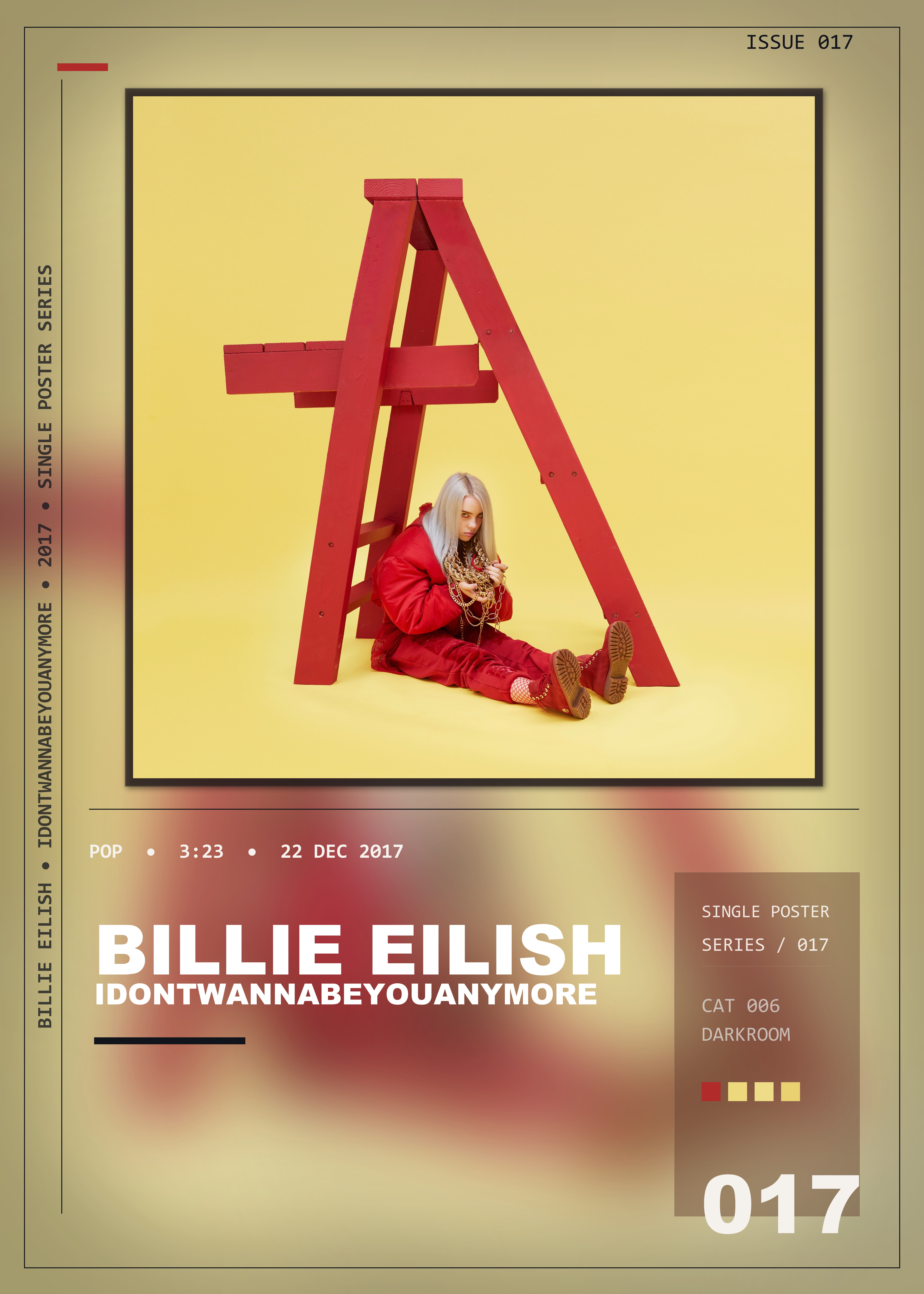 Music poster: Billie Eilish - idontwannabeyouanymore