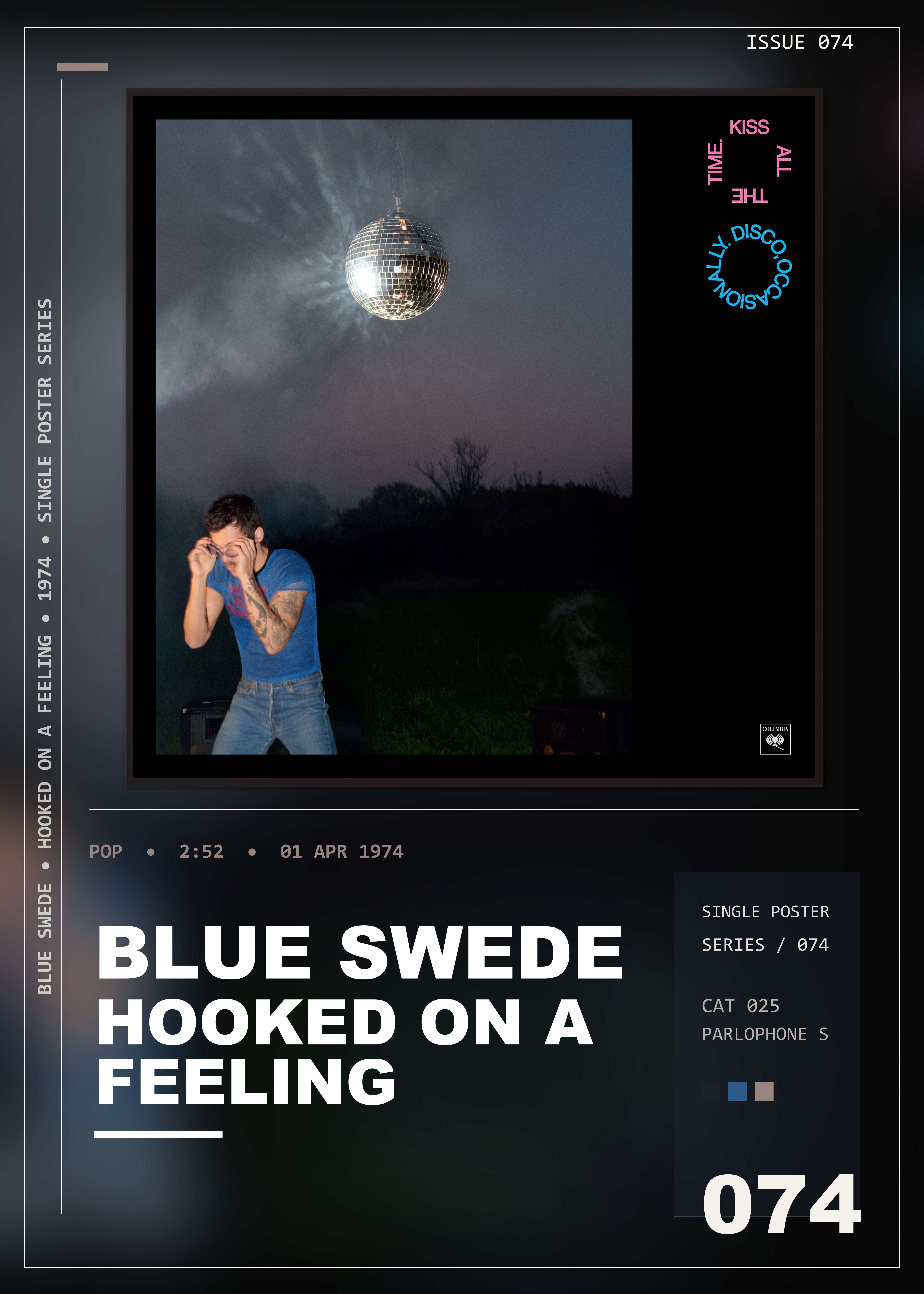 Music poster: Blue Swede - Hooked on a Feeling