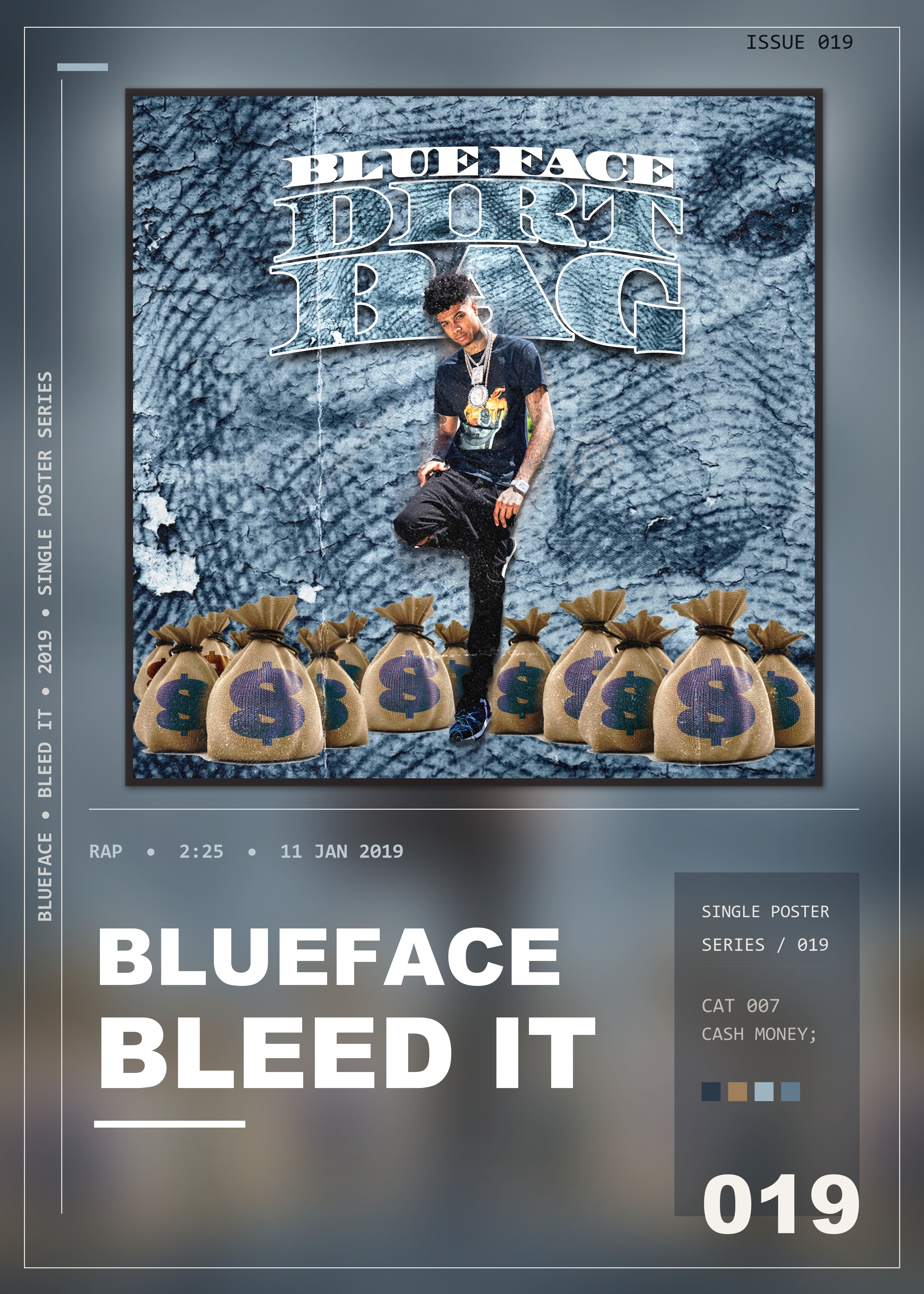 Music poster: Blueface - Bleed It