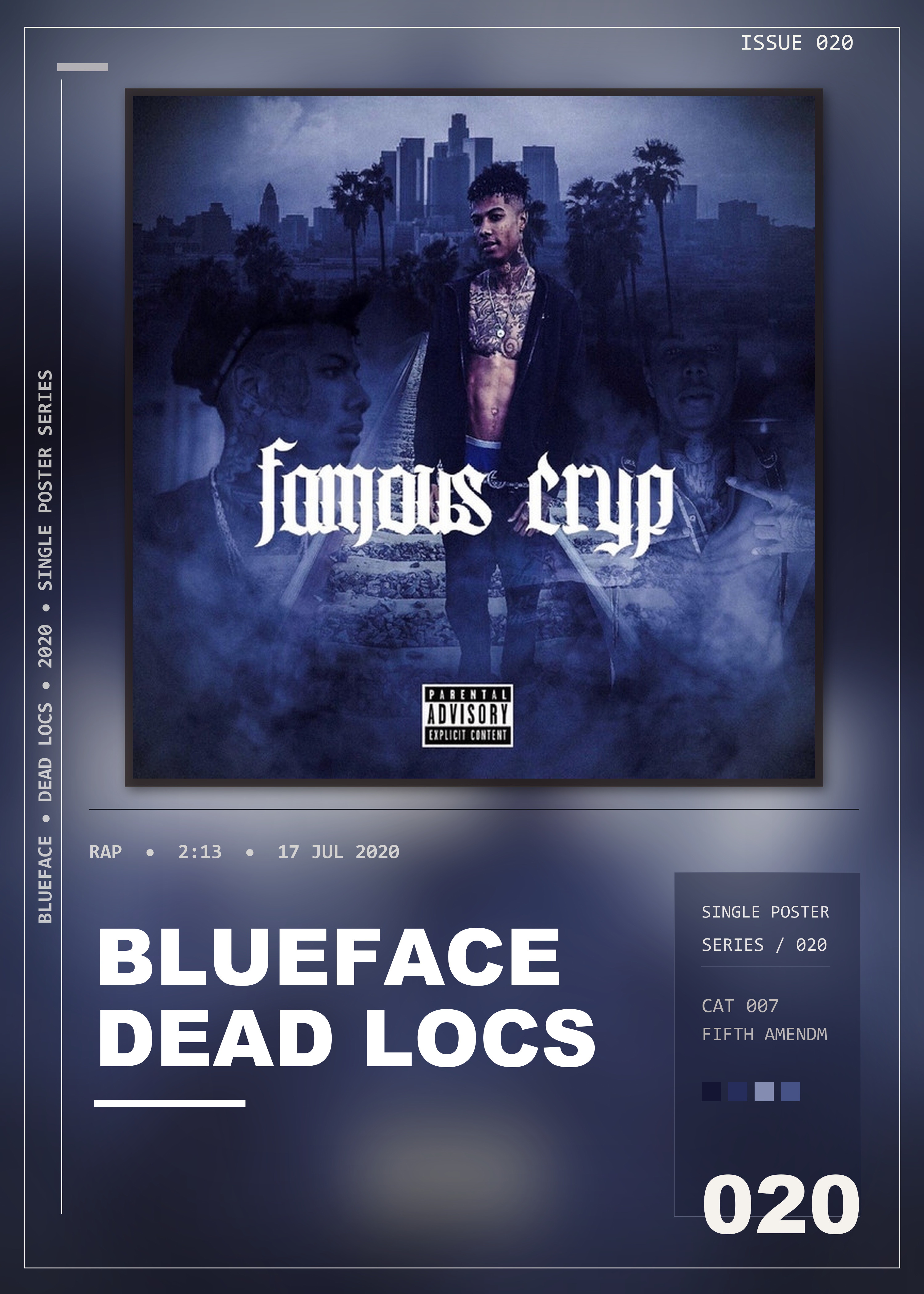 Music poster: Blueface - Dead Locs
