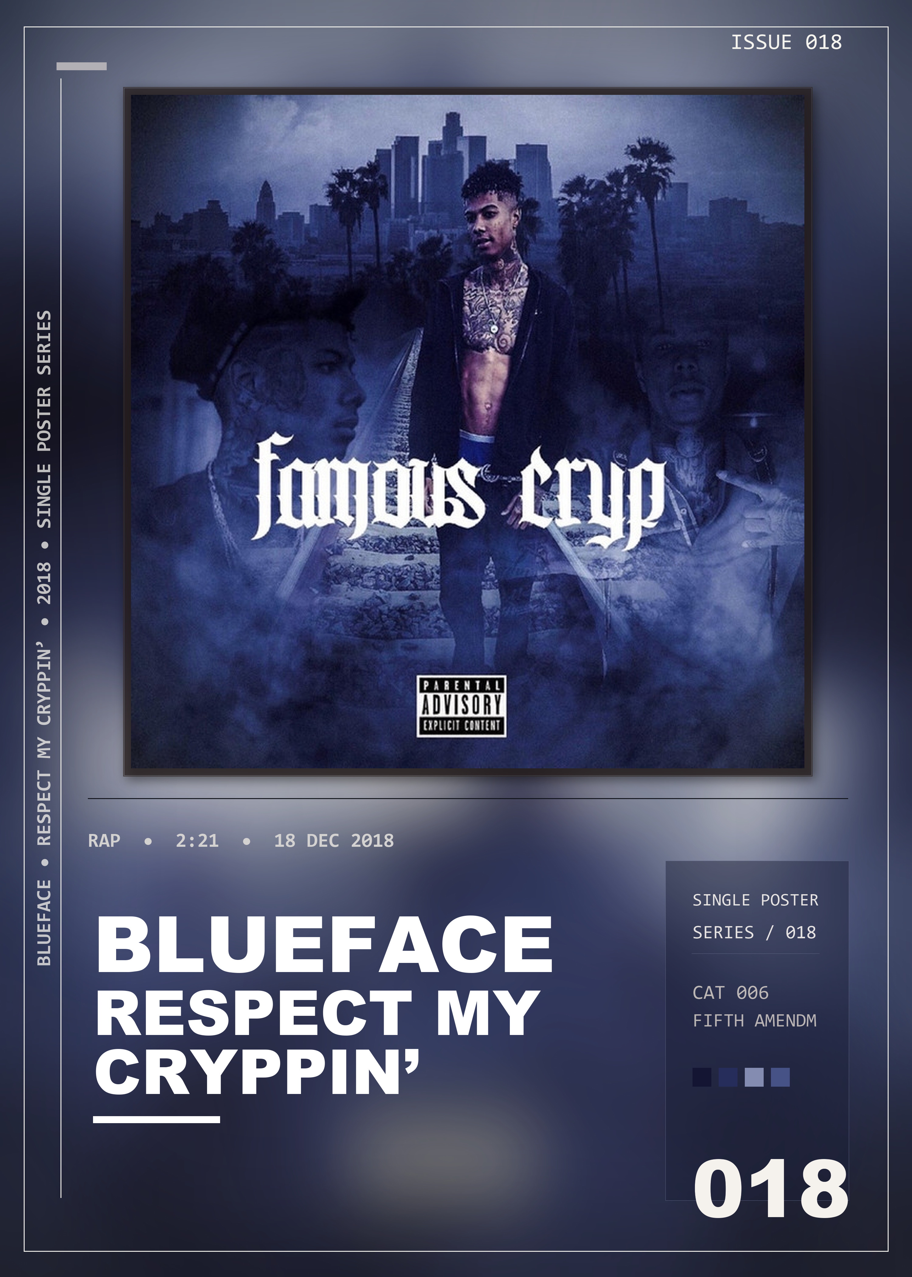 Music poster: Blueface - Respect My Cryppin