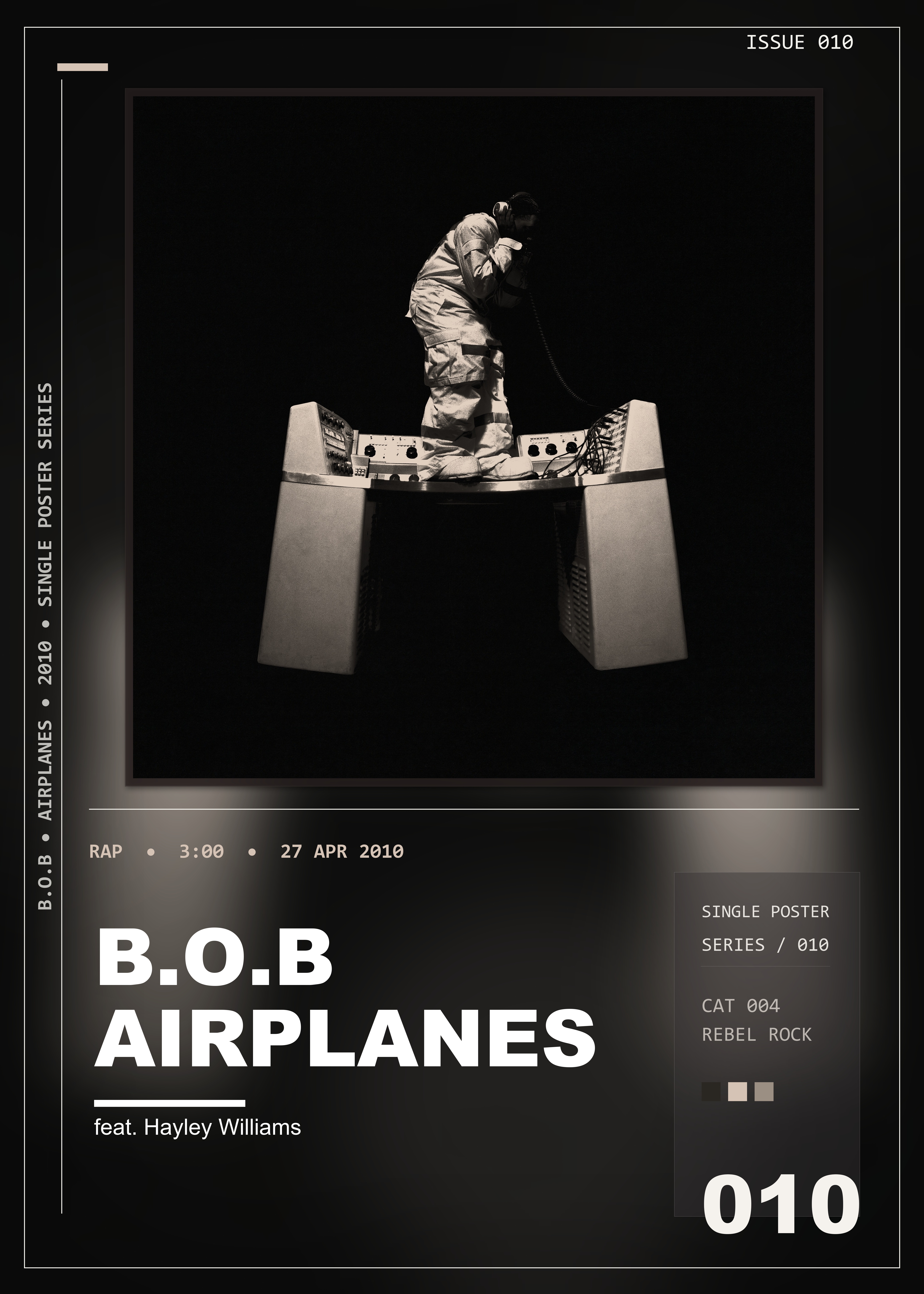 Music poster: BoB - Airplanes feat Hayley Williams