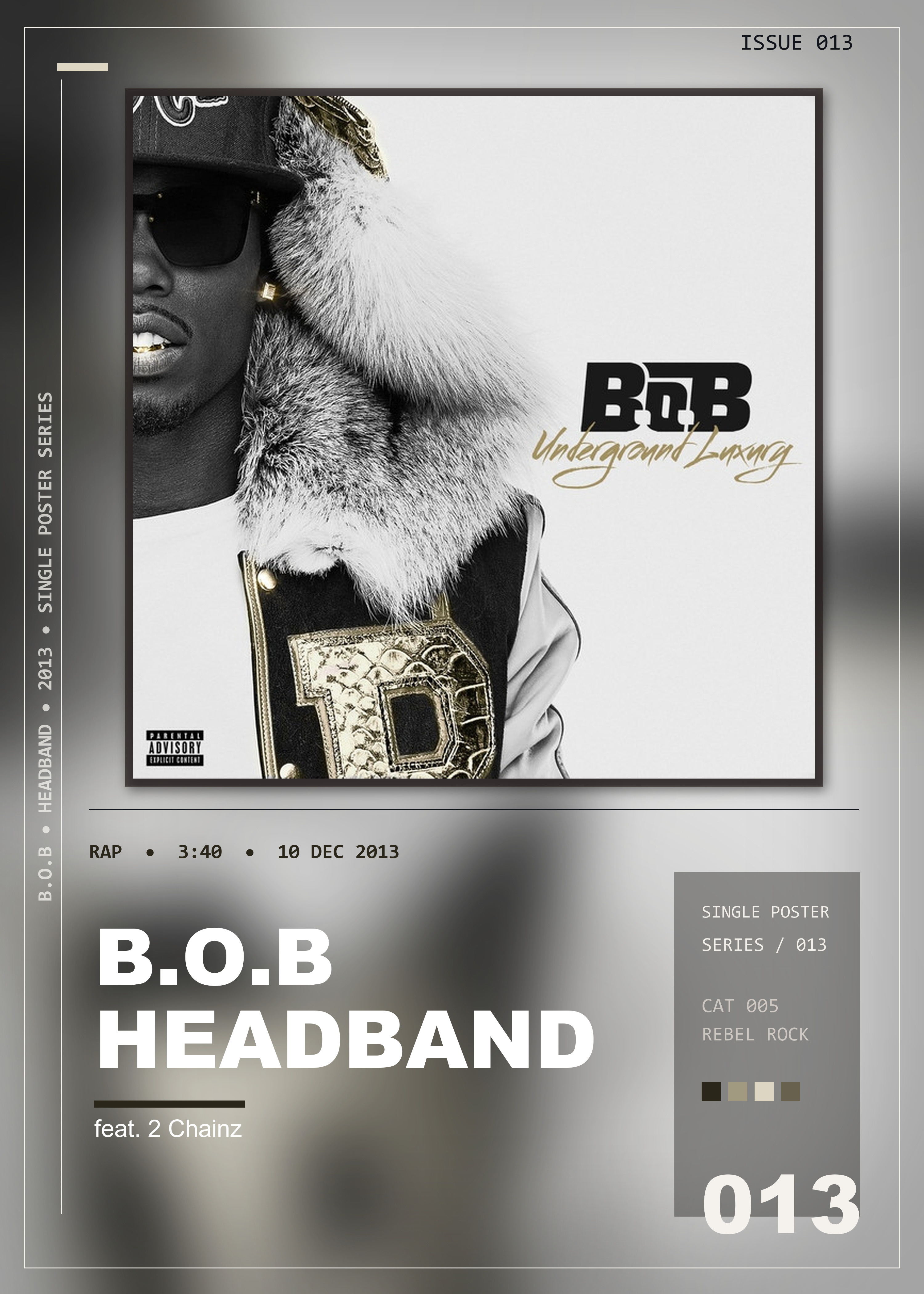Music poster: BoB - HeadBand feat 2 Chainz