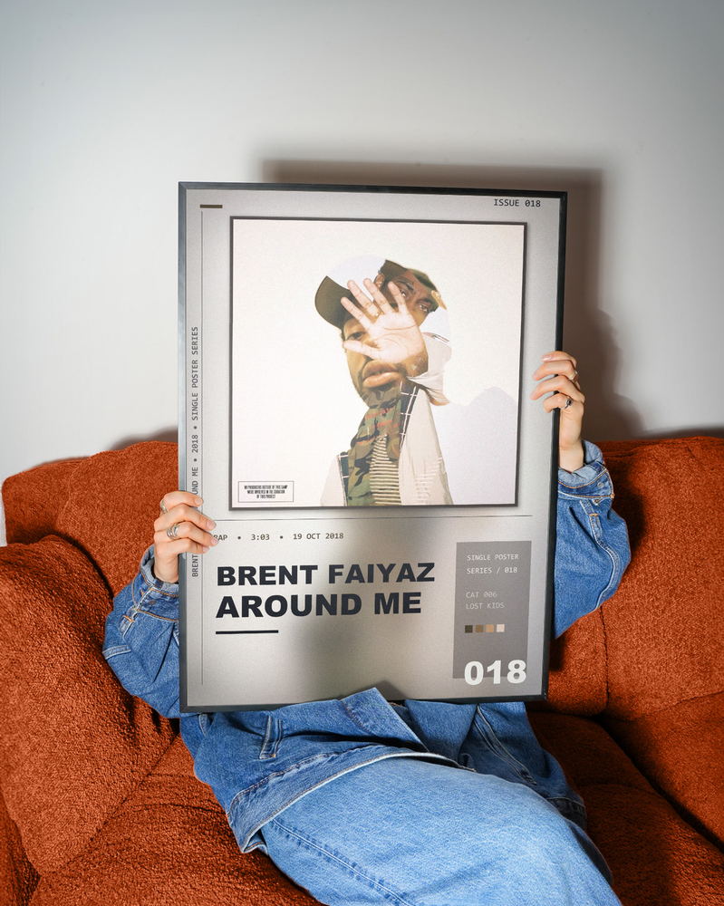 Music poster: Brent Faiyaz - Around Me