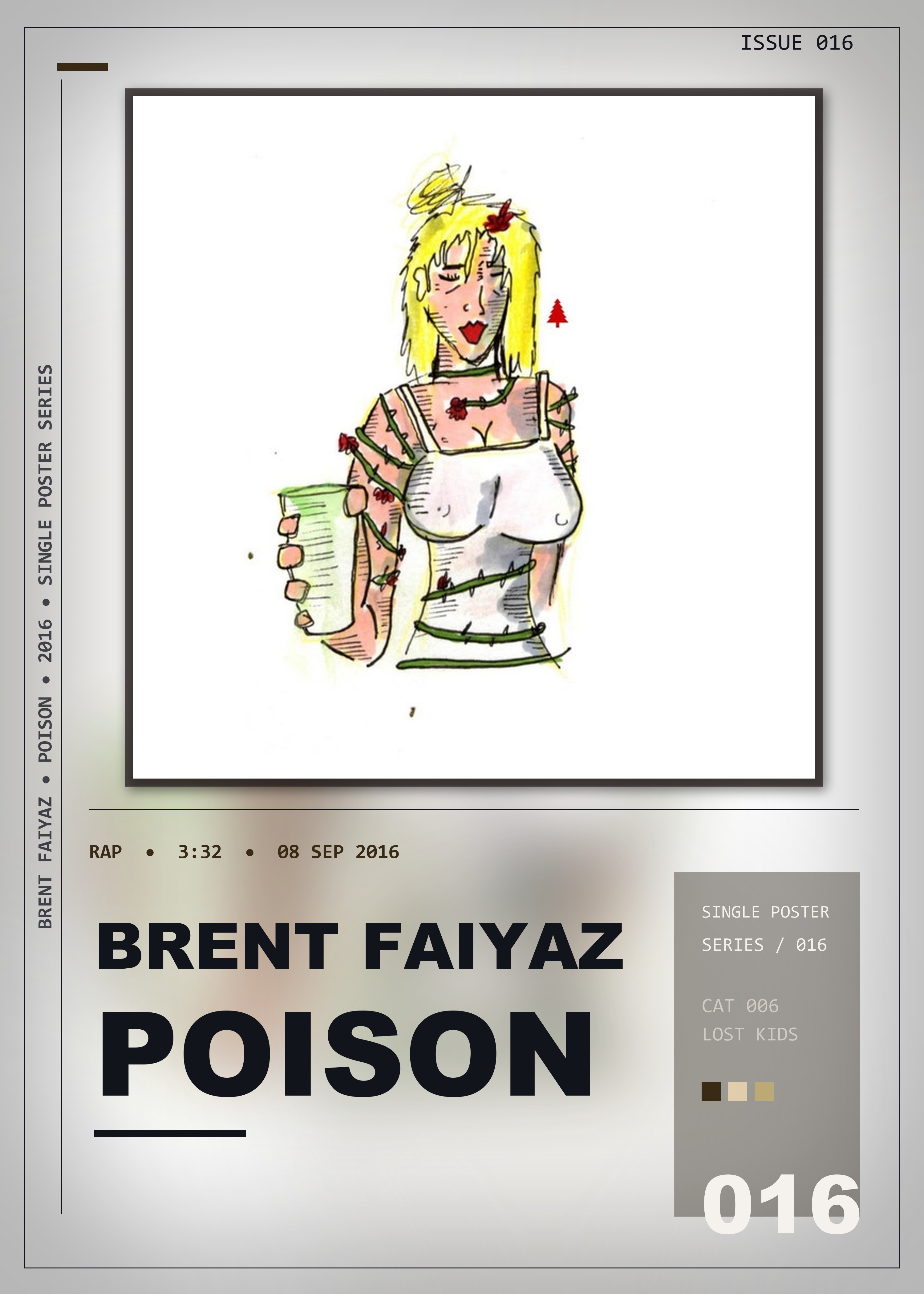 Music poster: Brent Faiyaz - Poison