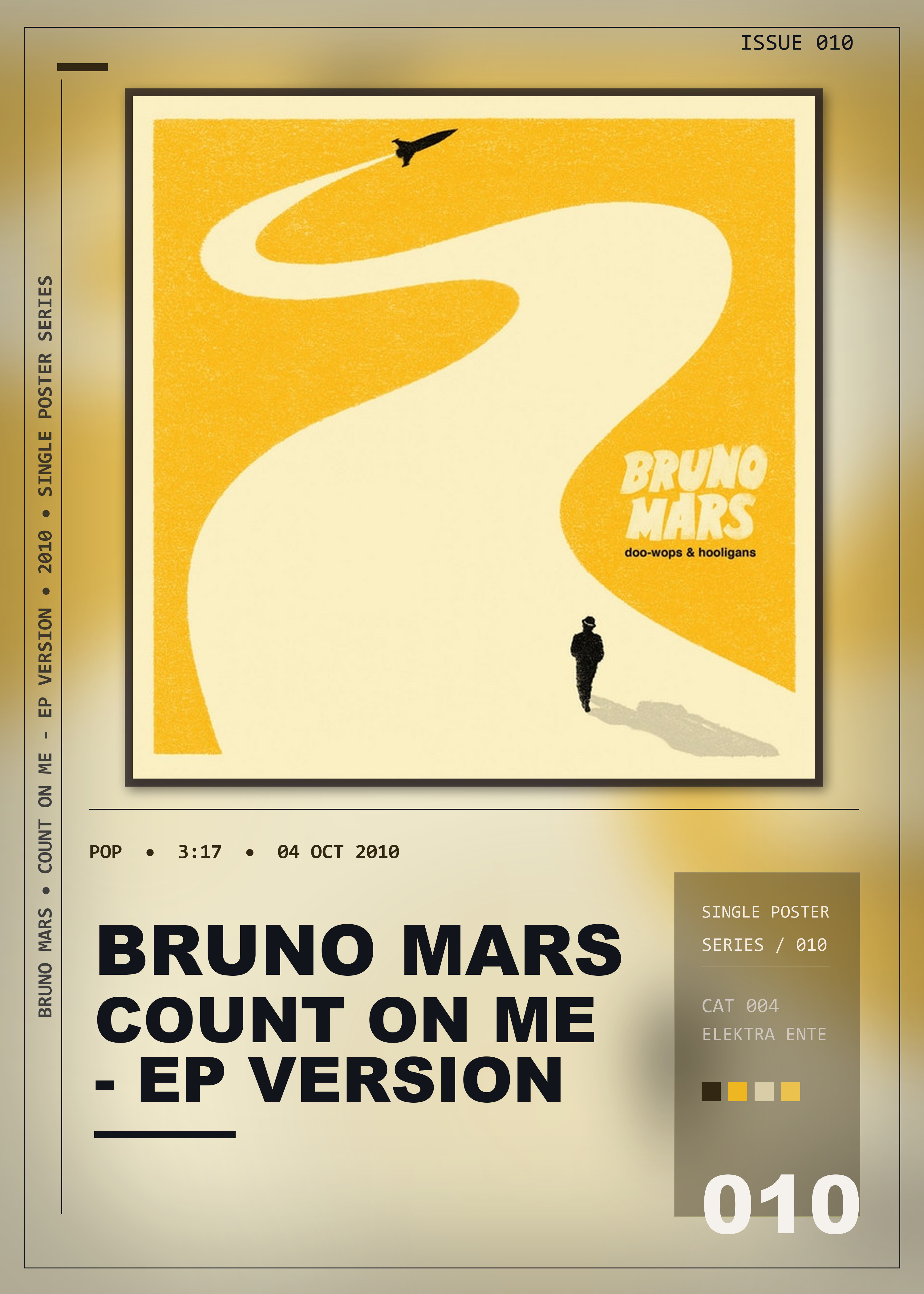 Music poster: Bruno Mars - Count on Me - EP Version