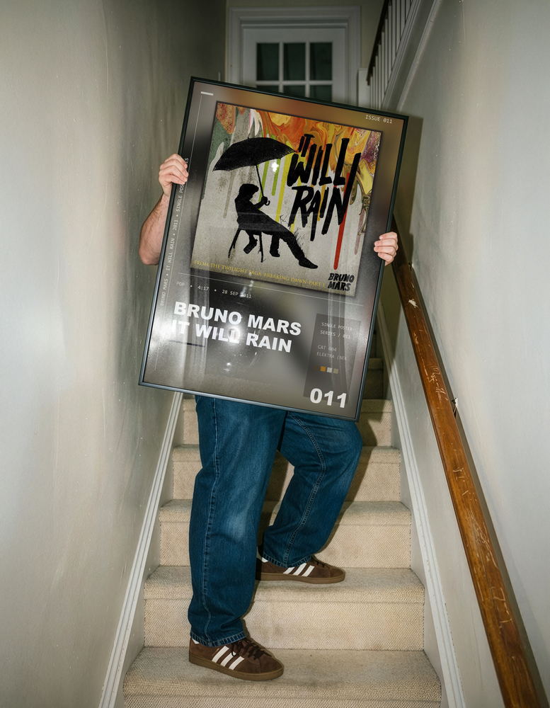 Music poster: Bruno Mars - It Will Rain