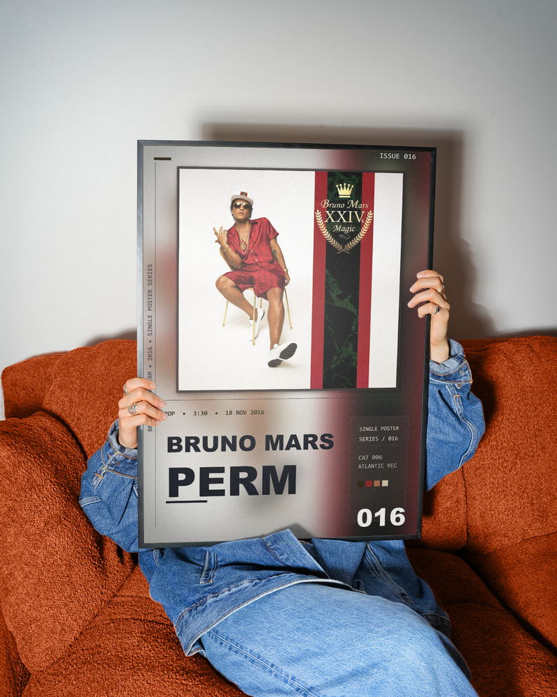 Music poster: Bruno Mars - Perm