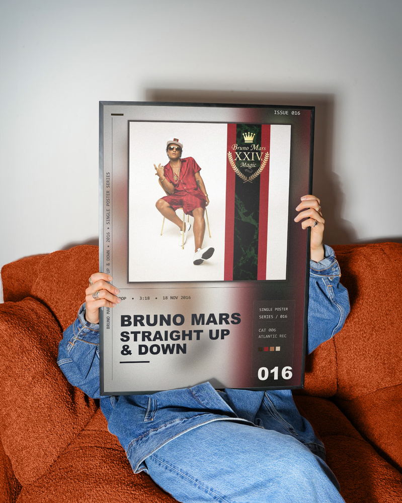 Music poster: Bruno Mars - Straight Up Down