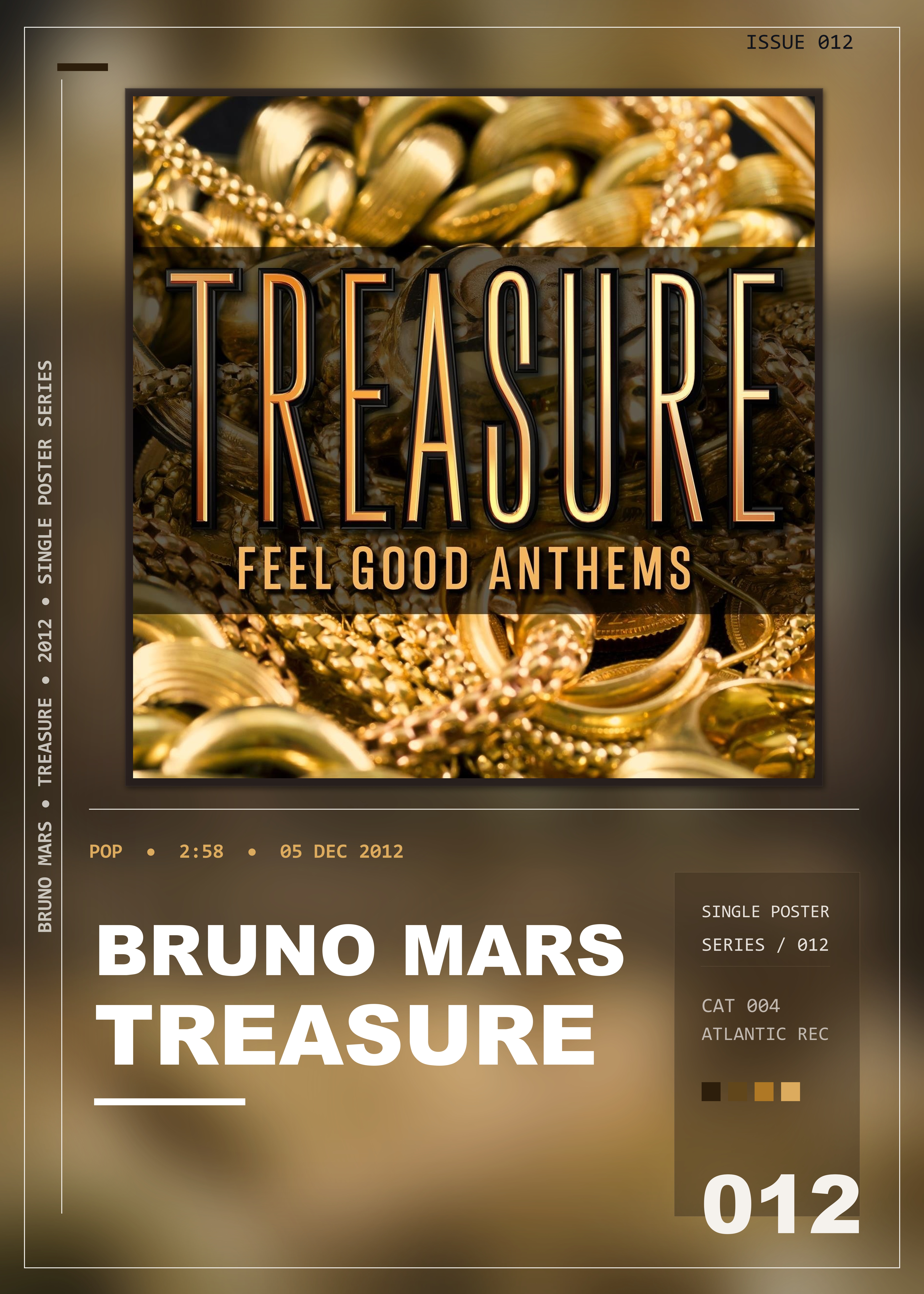 Music poster: Bruno Mars - Treasure