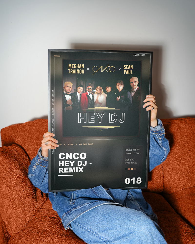 Music poster: CNCO - Hey DJ - Remix