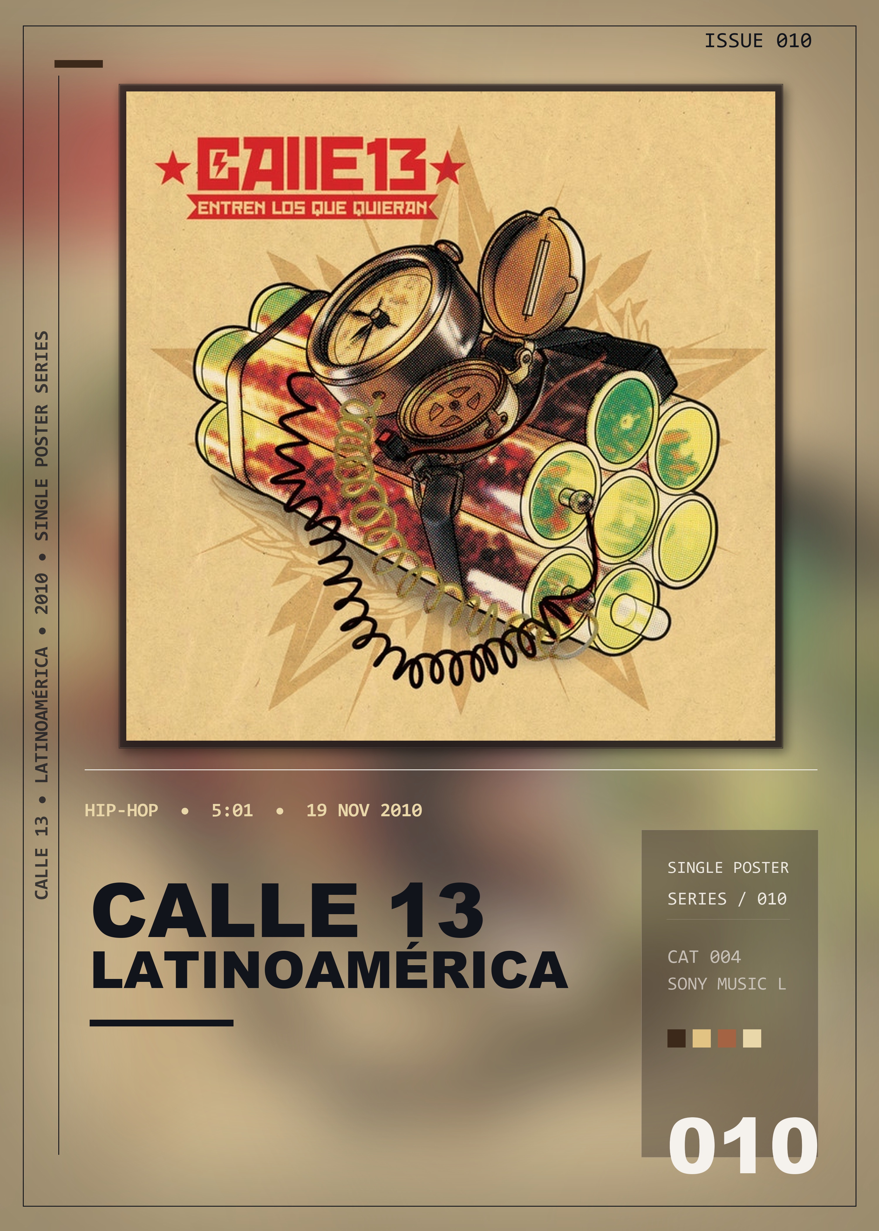 Music poster: Calle 13 - Latinoamérica