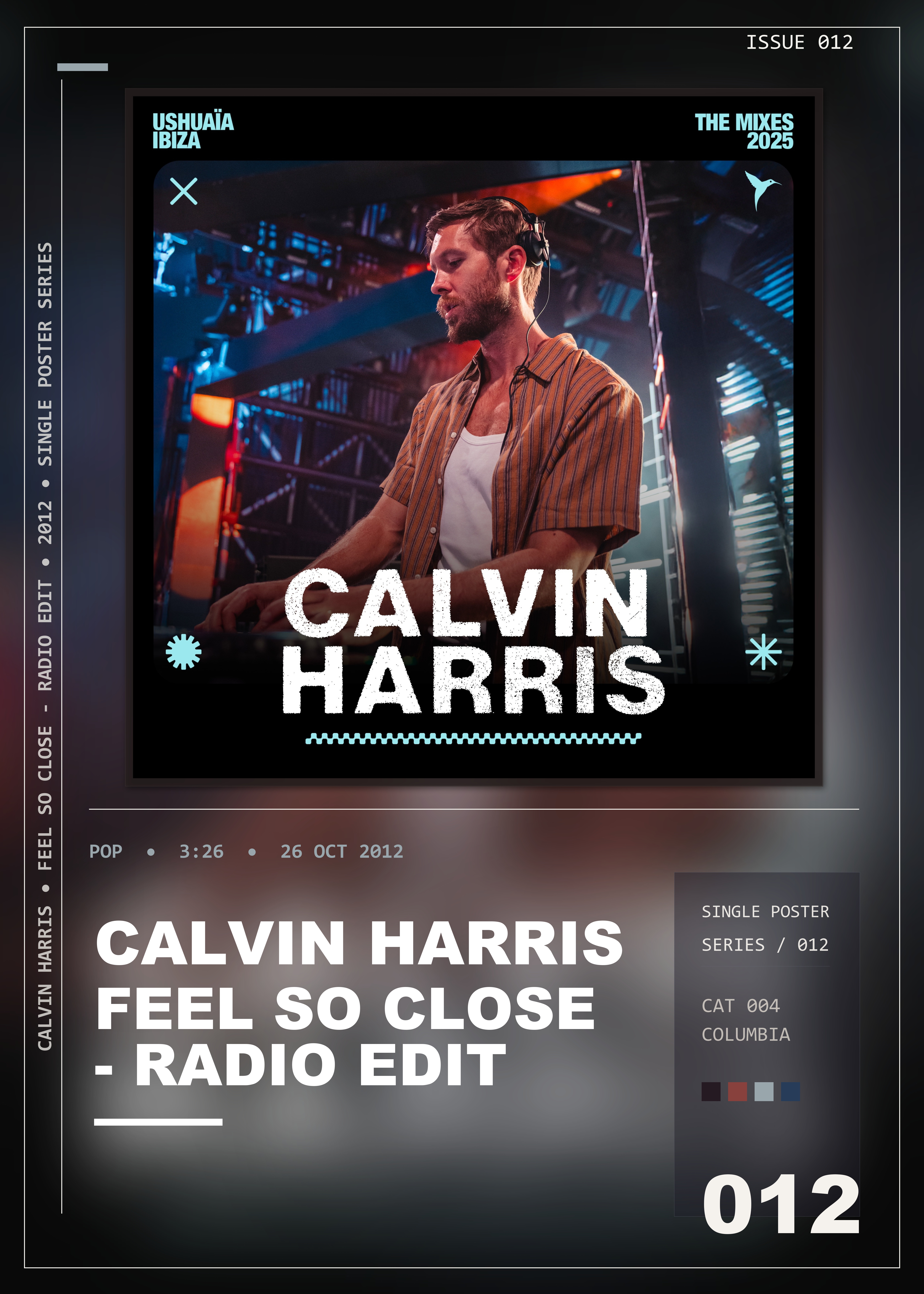 Music poster: Calvin Harris - Feel So Close - Radio Edit