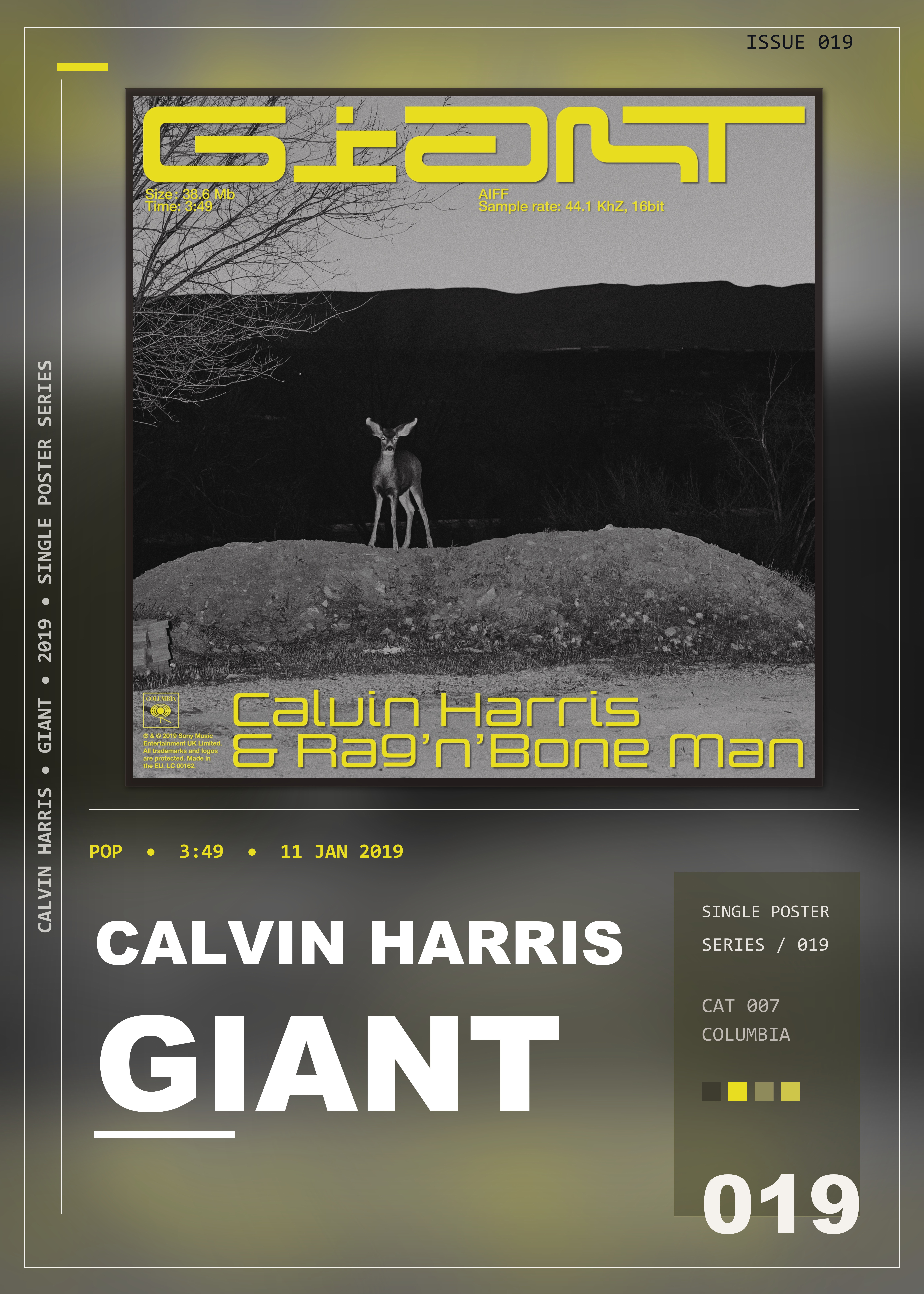 Music poster: Calvin Harris - Giant with RagnBone Man