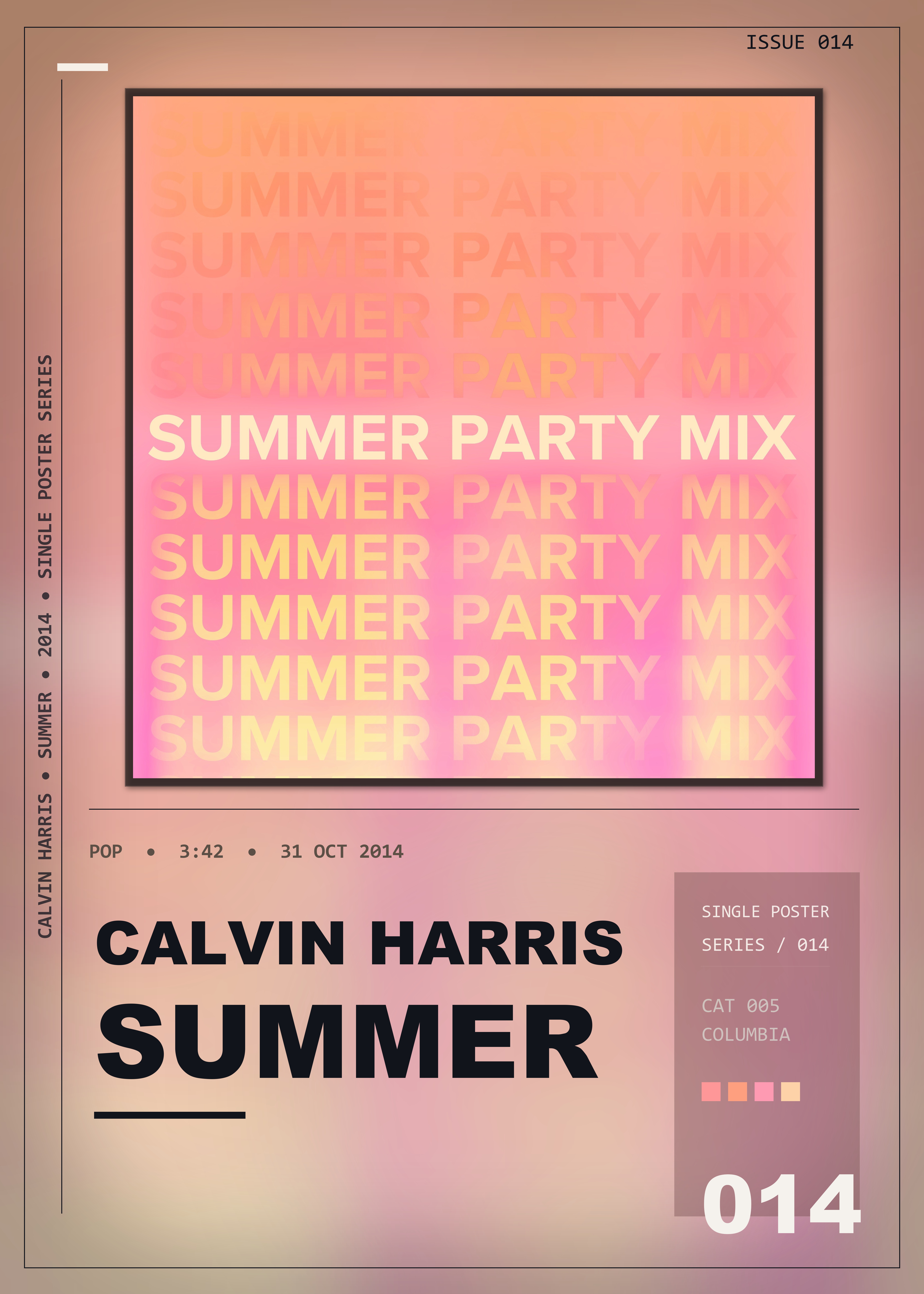 Music poster: Calvin Harris - Summer