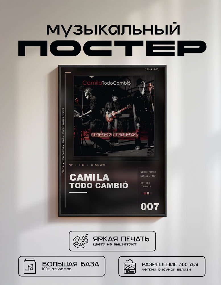 Music poster: Camila - Todo Cambió