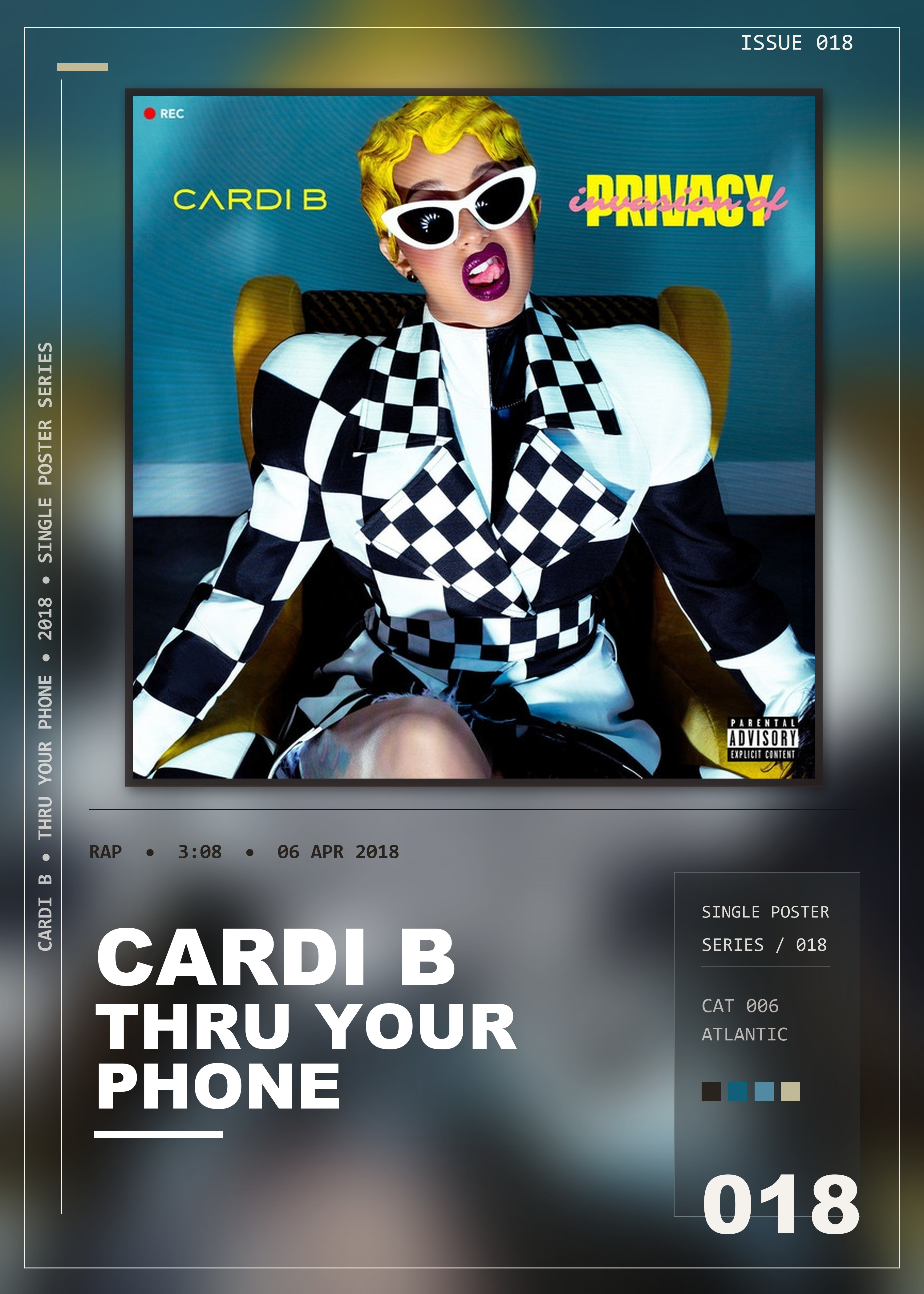 Music poster: Cardi B - Thru Your Phone