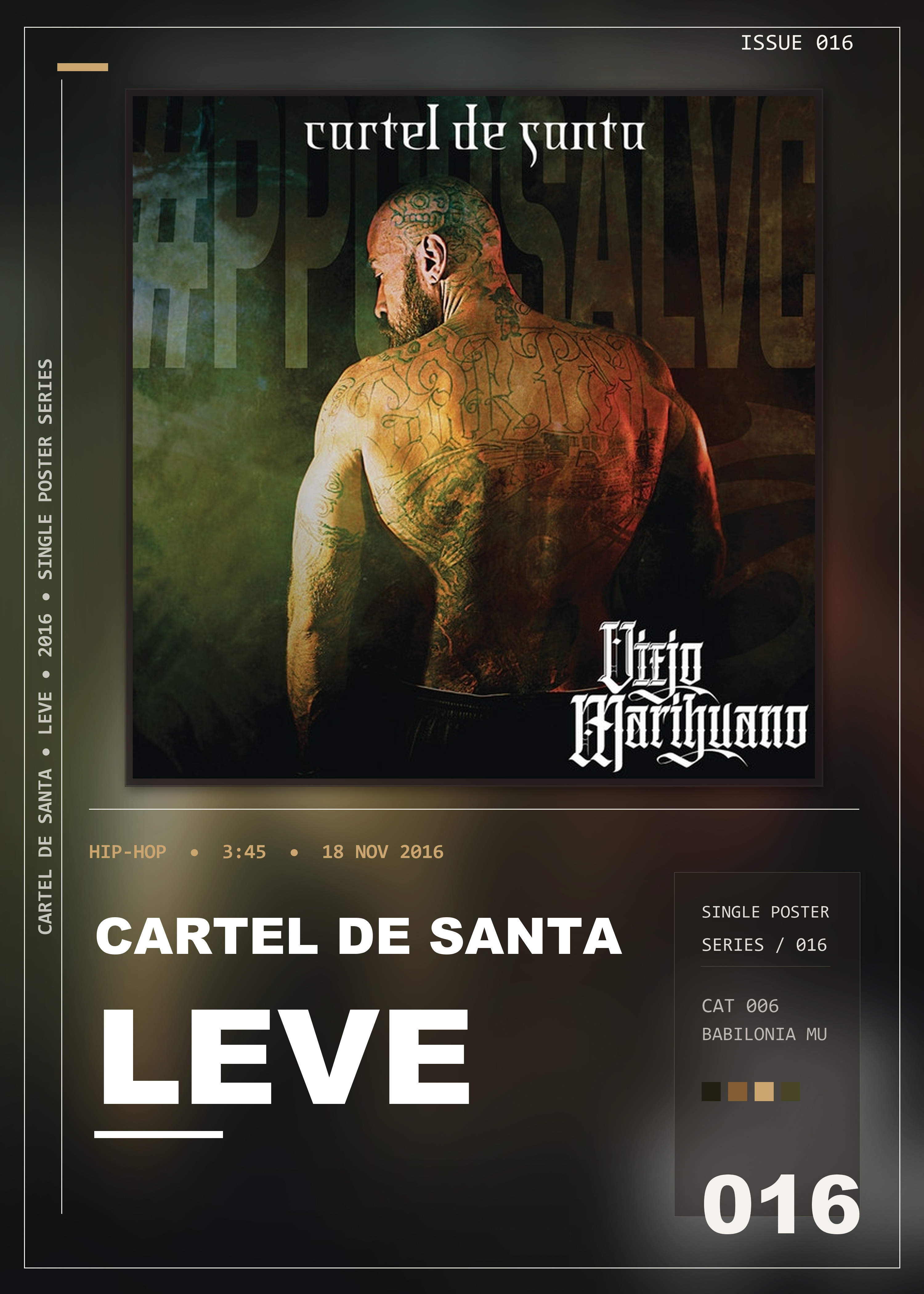 Music poster: Cartel De Santa - Leve