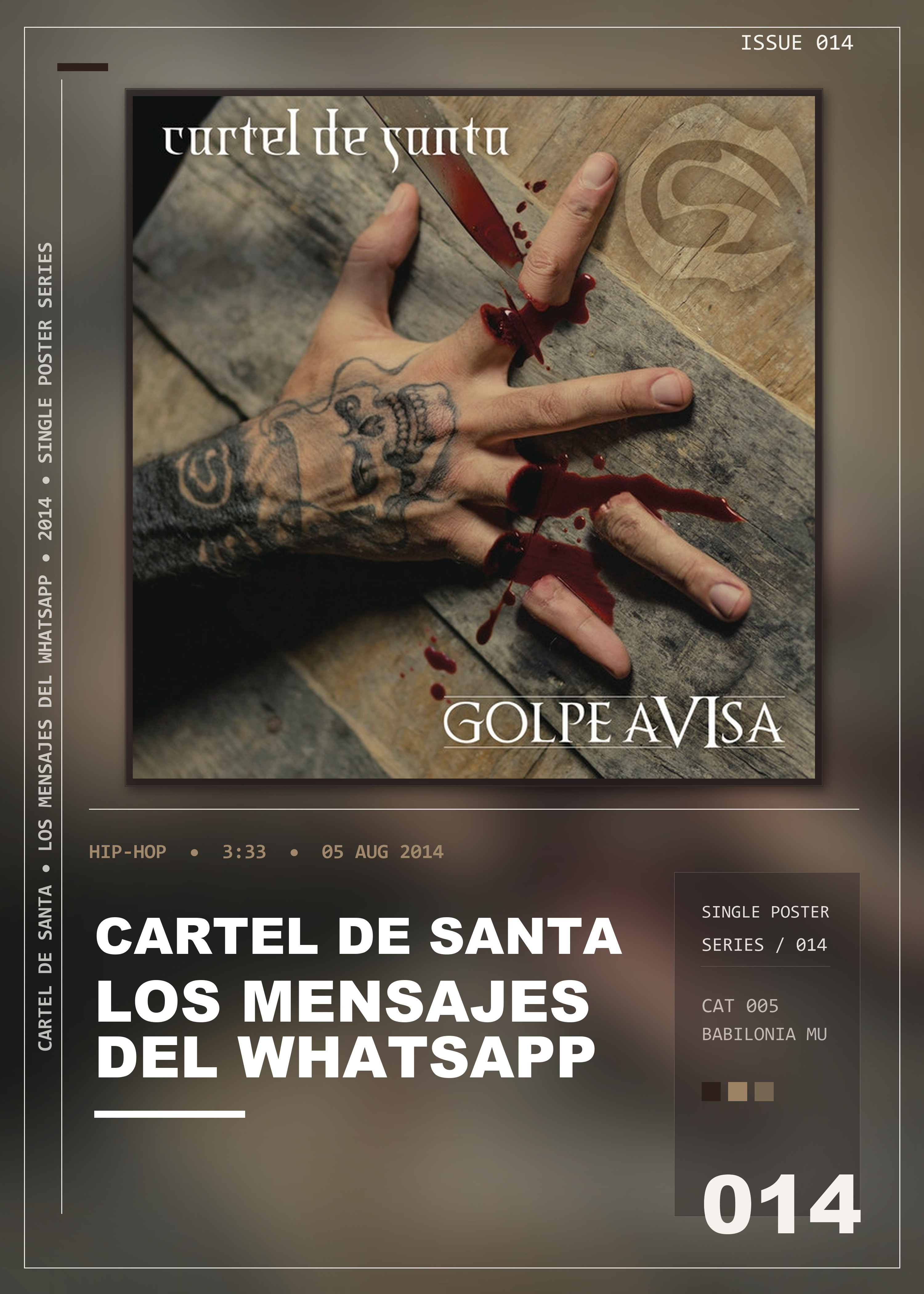 Music poster: Cartel De Santa - Los Mensajes del Whatsapp