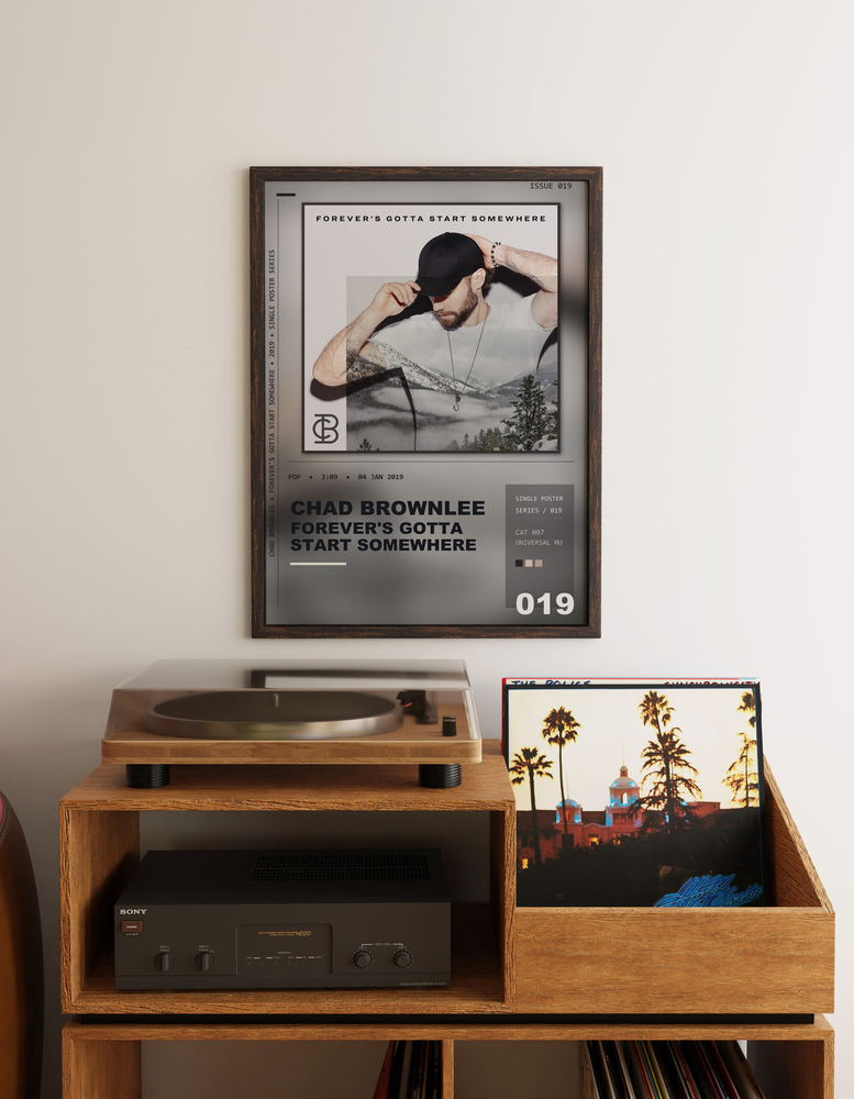 Music poster: Chad Brownlee - Forevers Gotta Start Somewhere