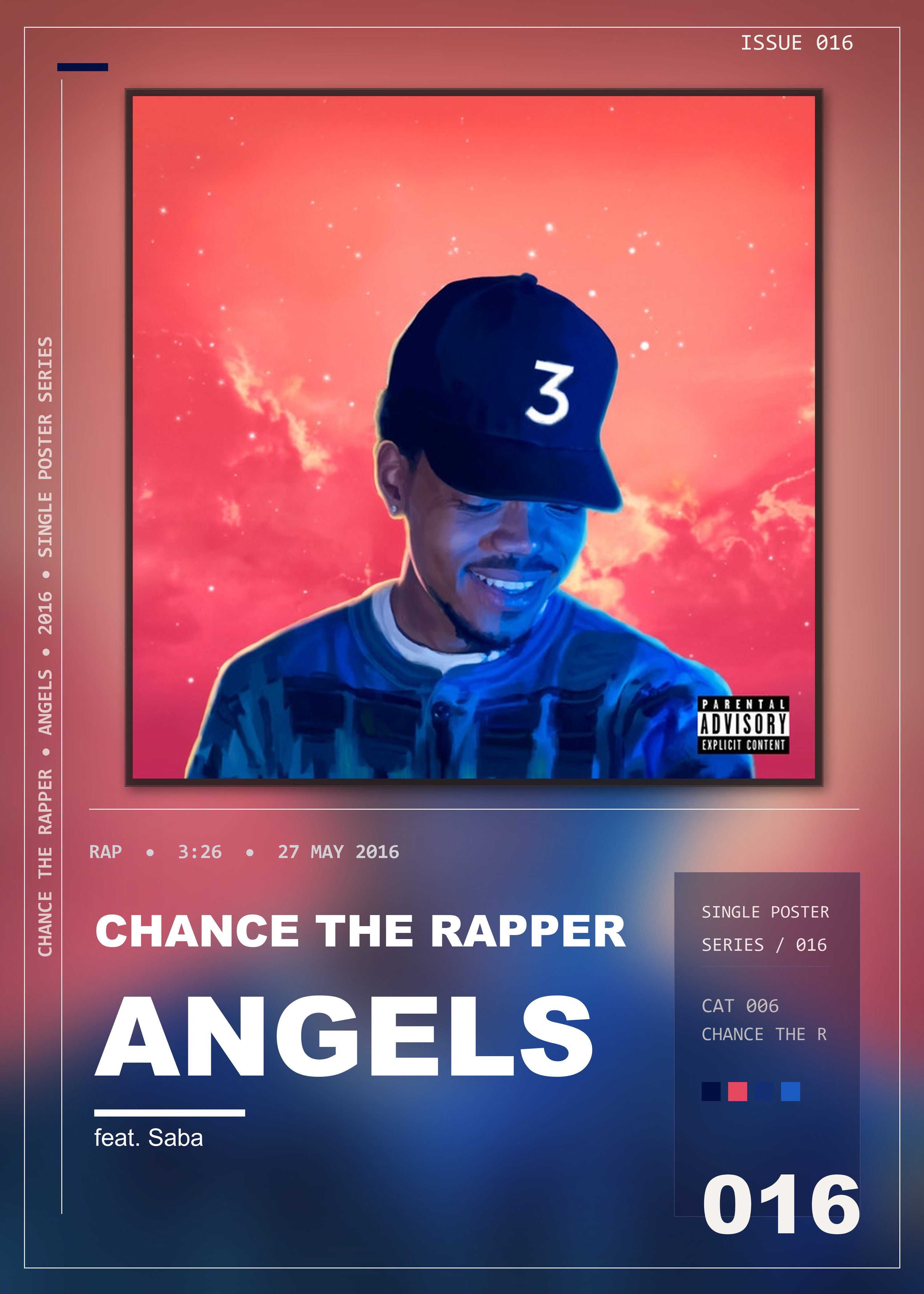 Music poster: Chance the Rapper - Angels feat Saba