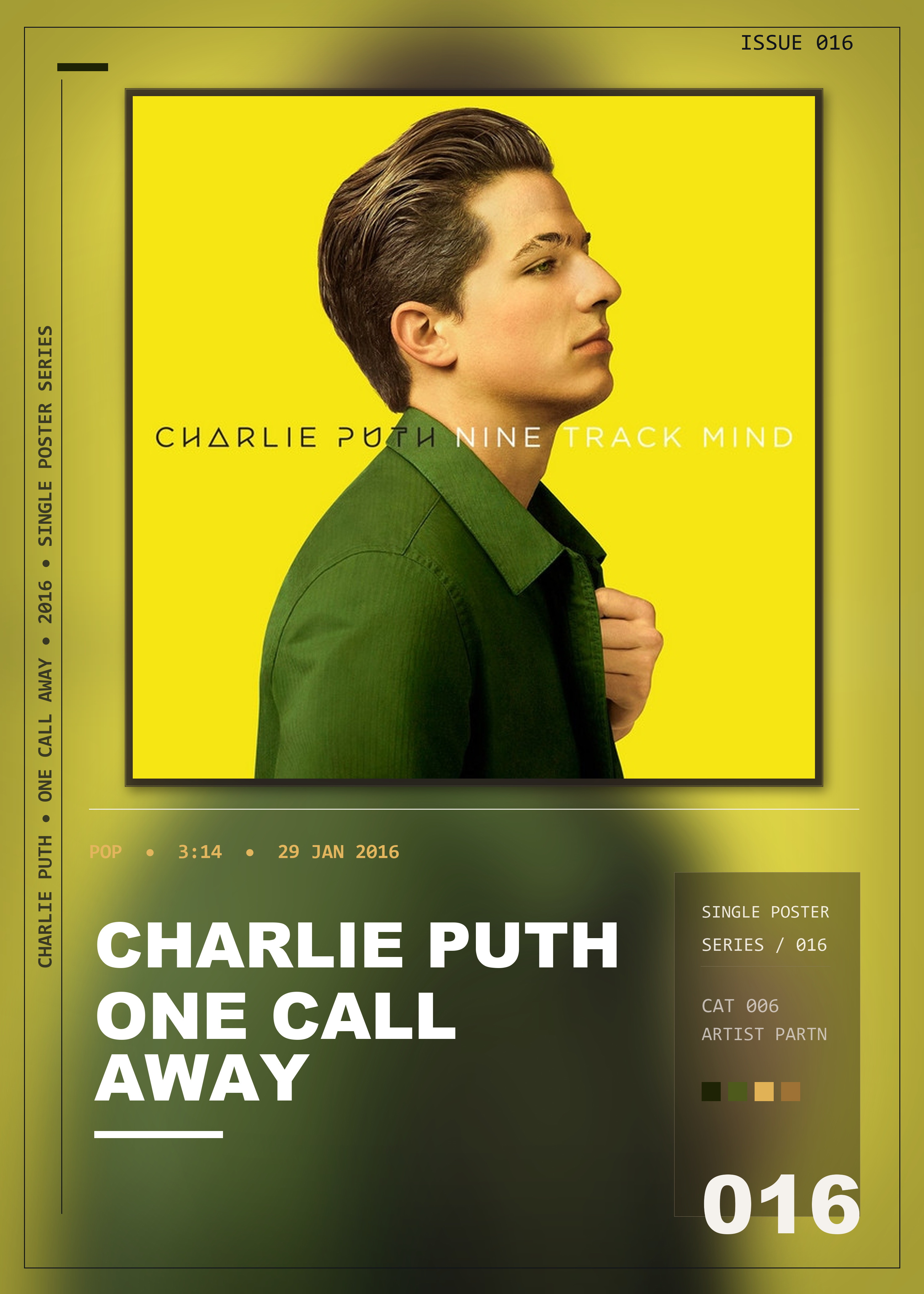 Music poster: Charlie Puth - One Call Away