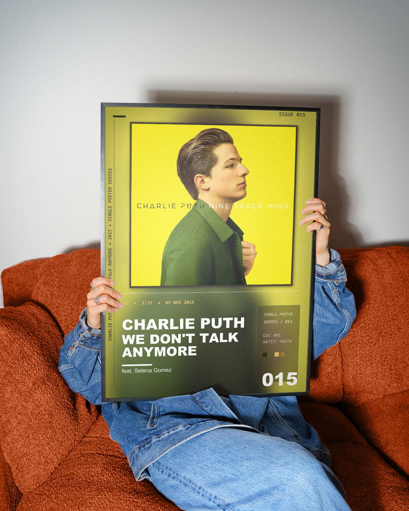 Music poster: Charlie Puth - We Dont Talk Anymore feat Selena Gomez