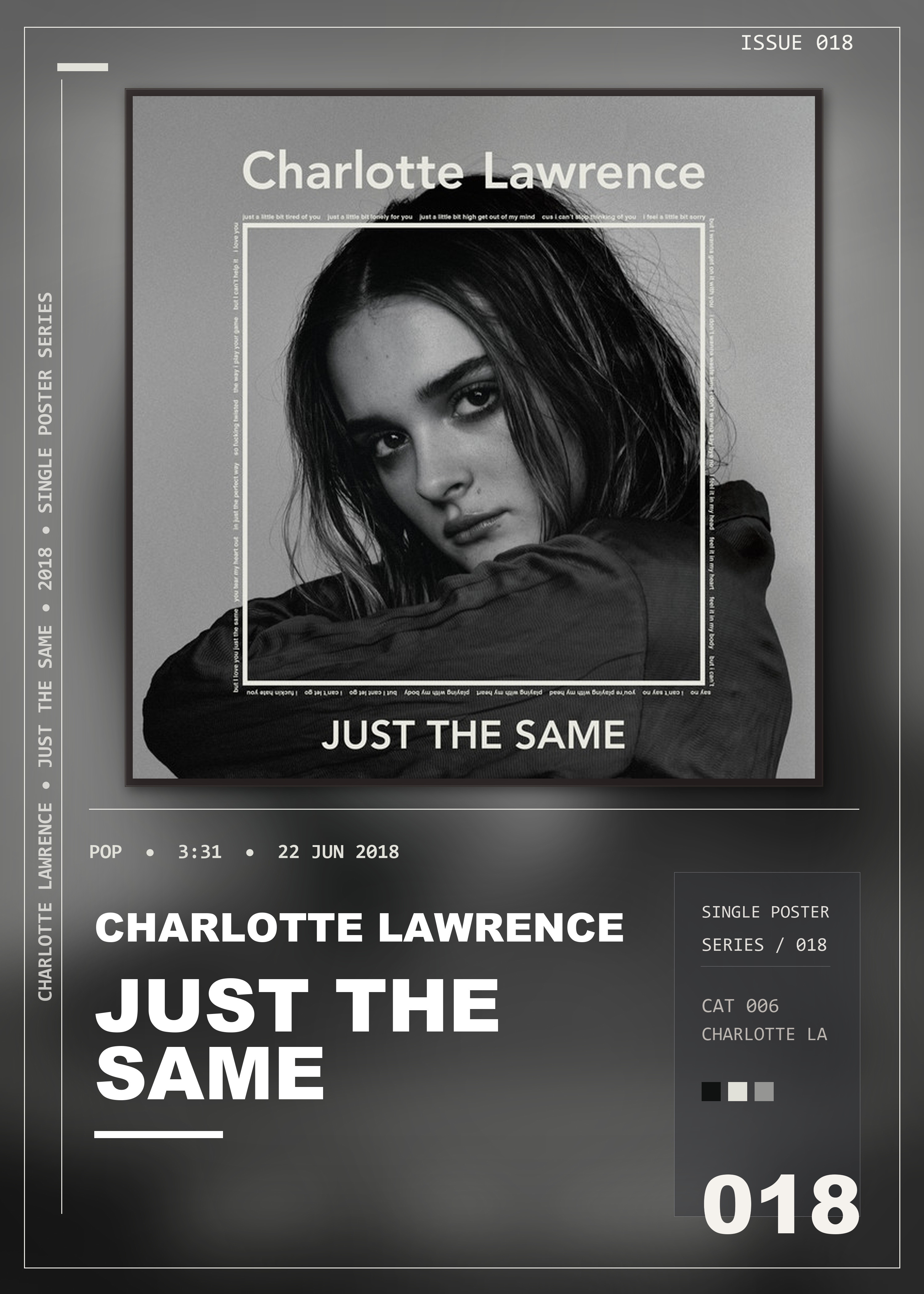 Music poster: Charlotte Lawrence - Just The Same