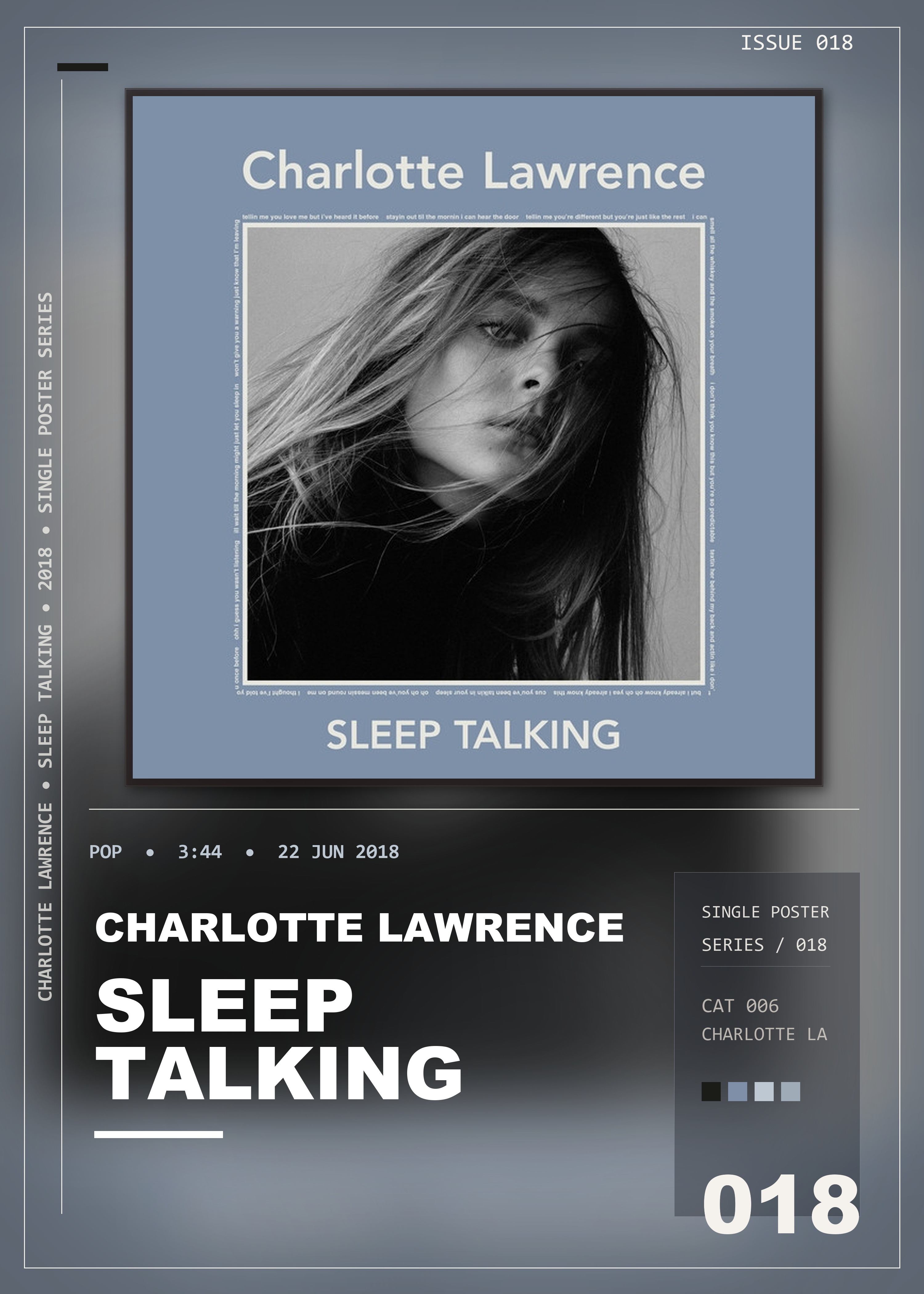 Music poster: Charlotte Lawrence - Sleep Talking