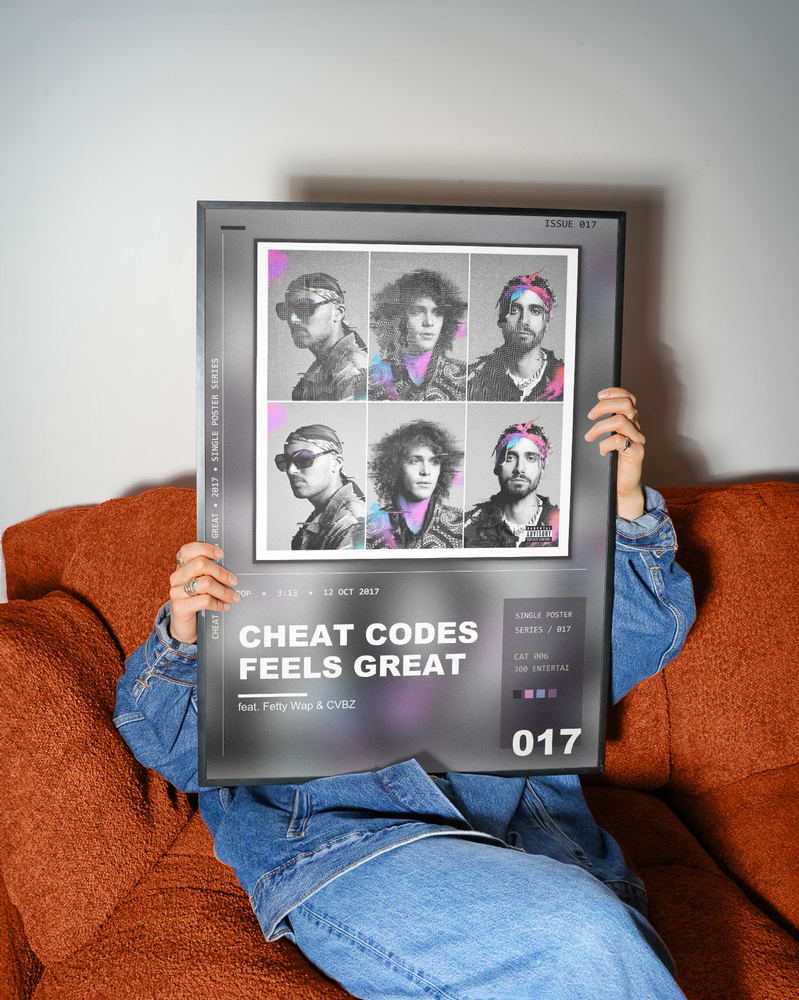 Music poster: Cheat Codes - Feels Great feat Fetty Wap CVBZ