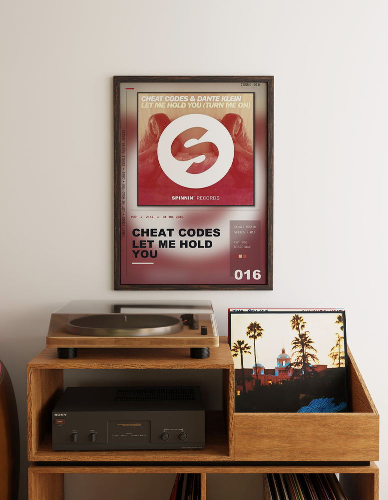 Music poster: Cheat Codes - Let Me Hold You Turn Me On