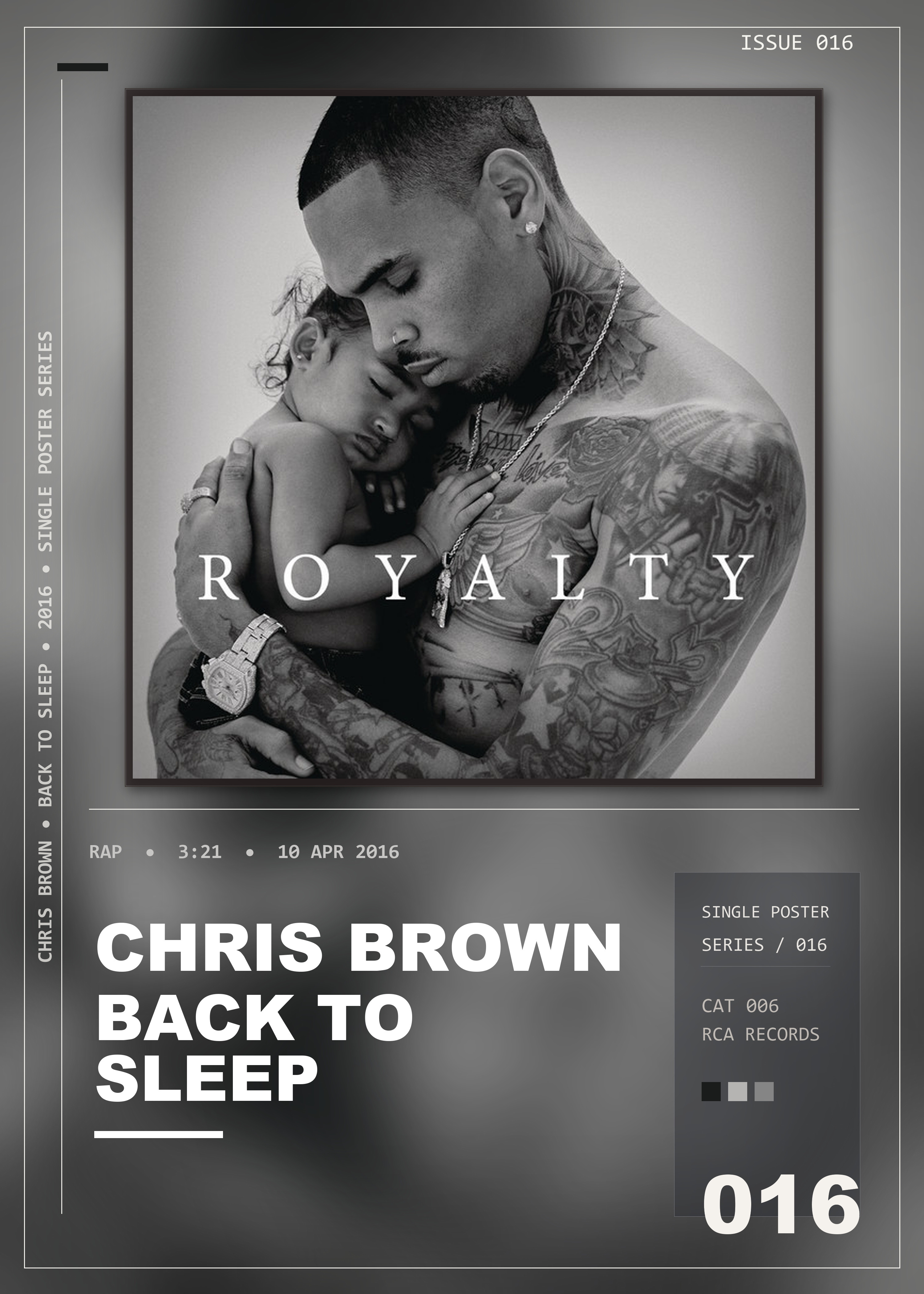 Music poster: Chris Brown - Back To Sleep