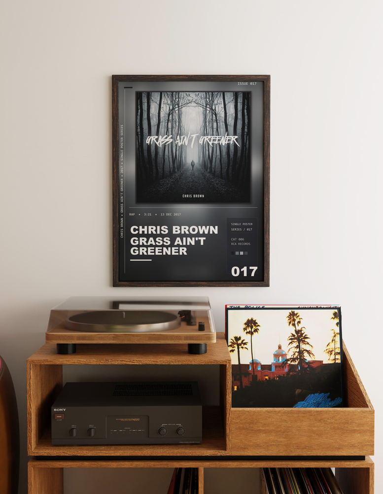 Music poster: Chris Brown - Grass Aint Greener