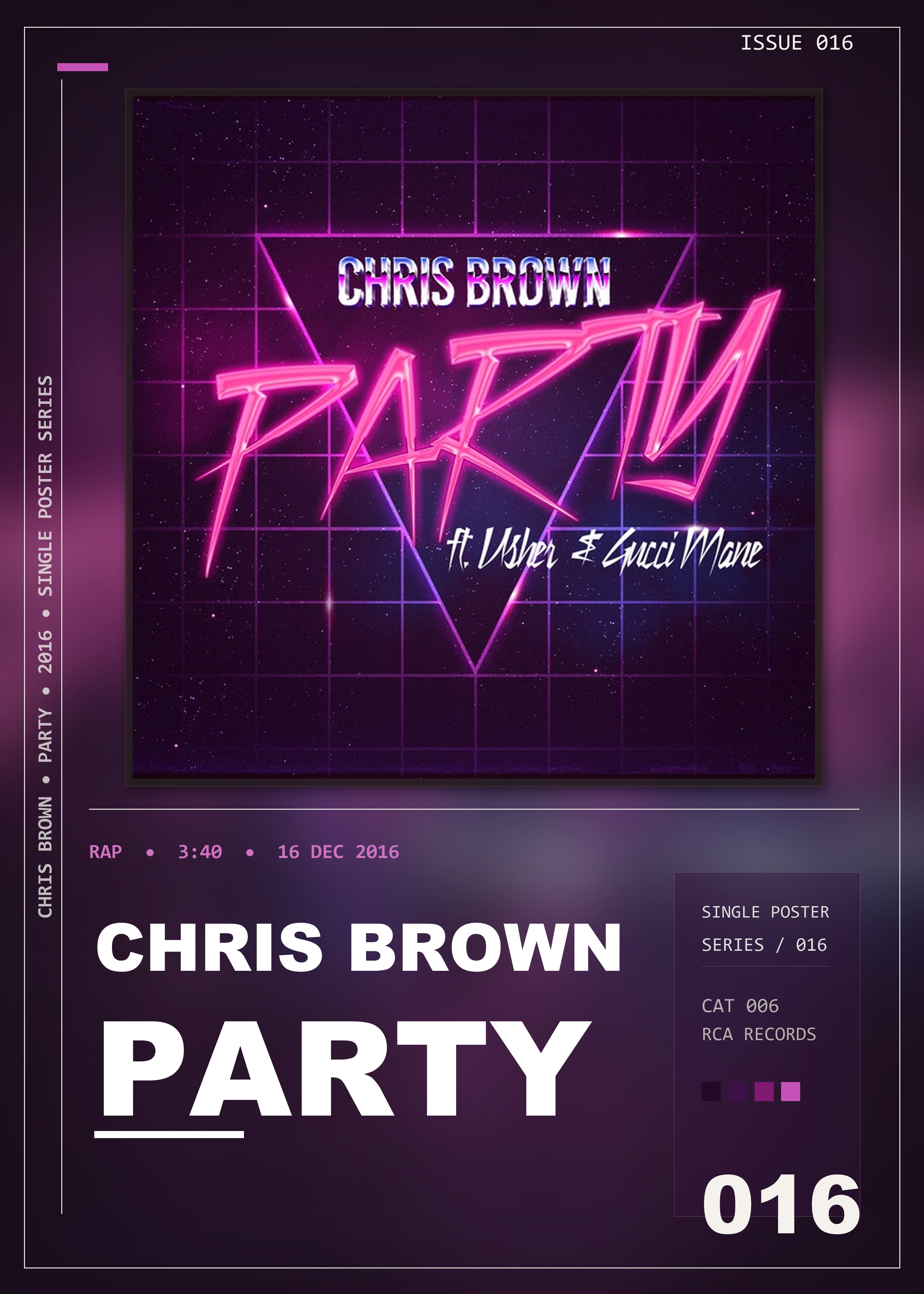 Music poster: Chris Brown - Party