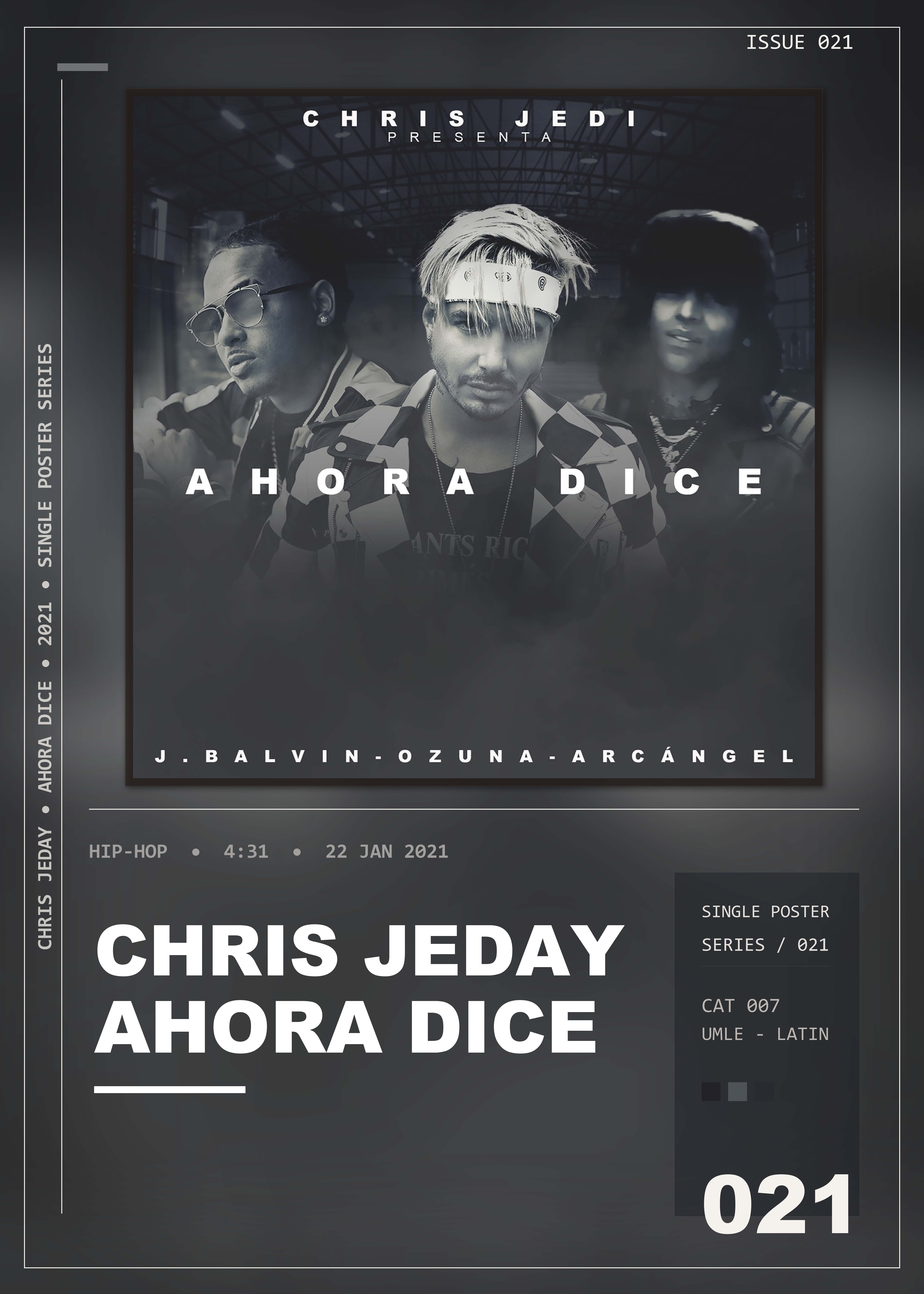 Music poster: Chris Jeday - Ahora Dice