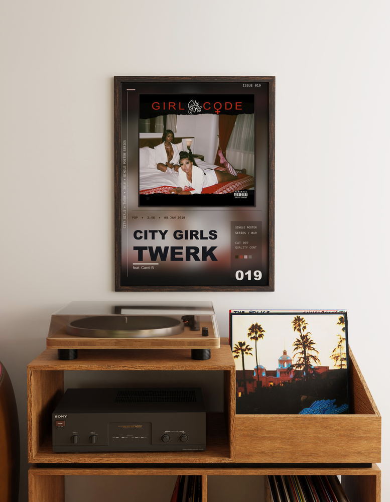 Music poster: City Girls - Twerk feat Cardi B
