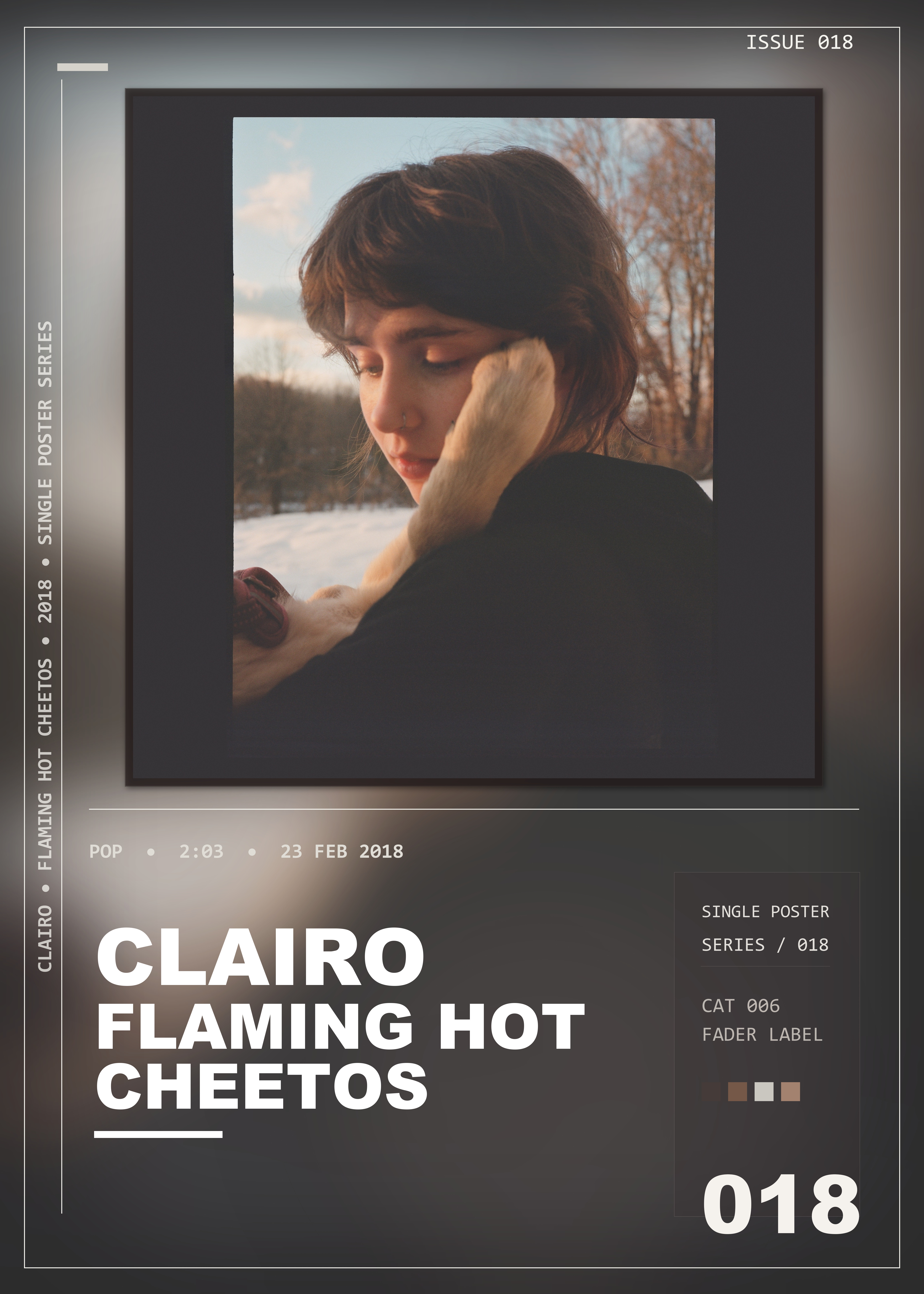 Music poster: Clairo - Flaming Hot Cheetos