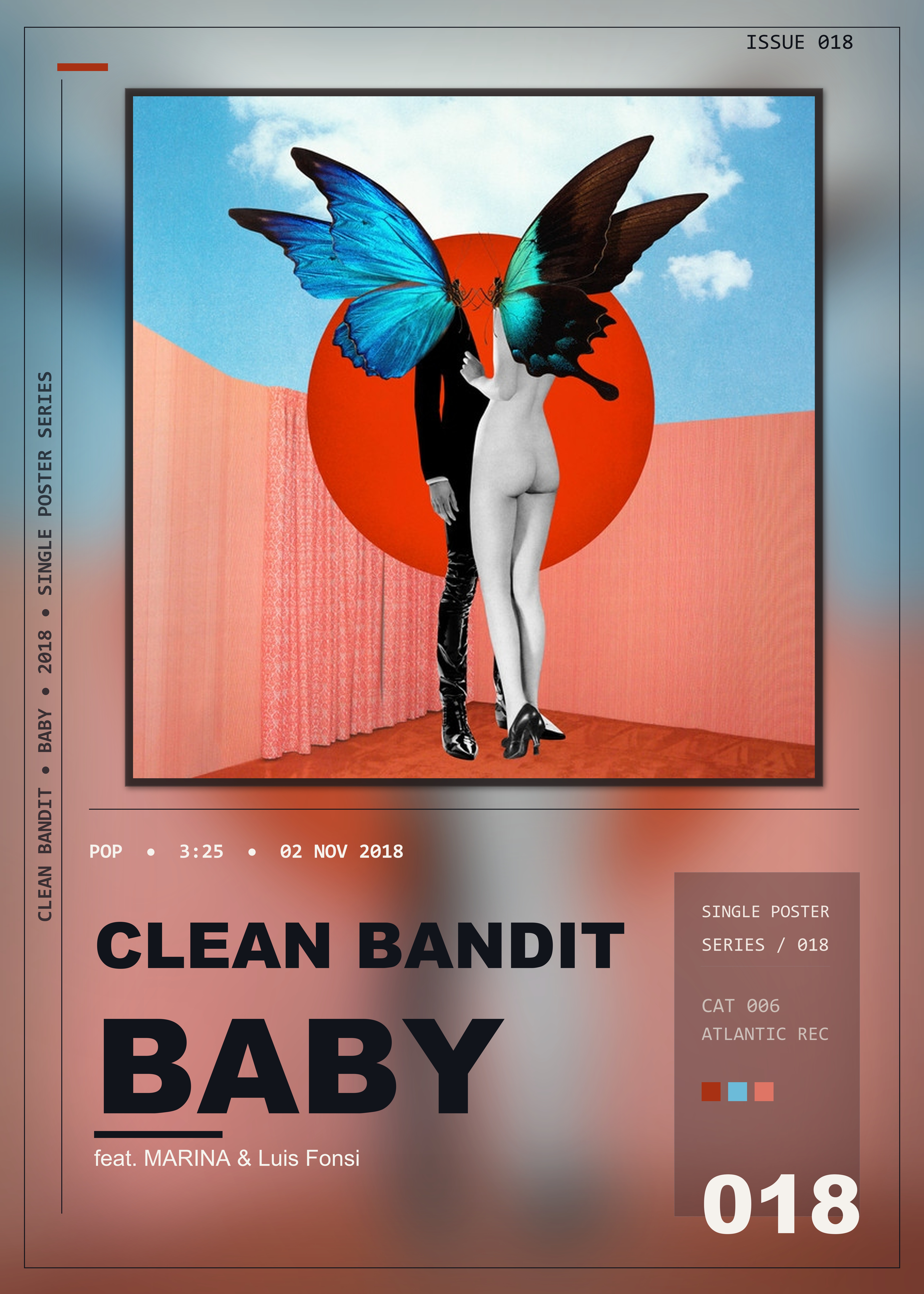 Music poster: Clean Bandit - Baby feat MARINA Luis Fonsi