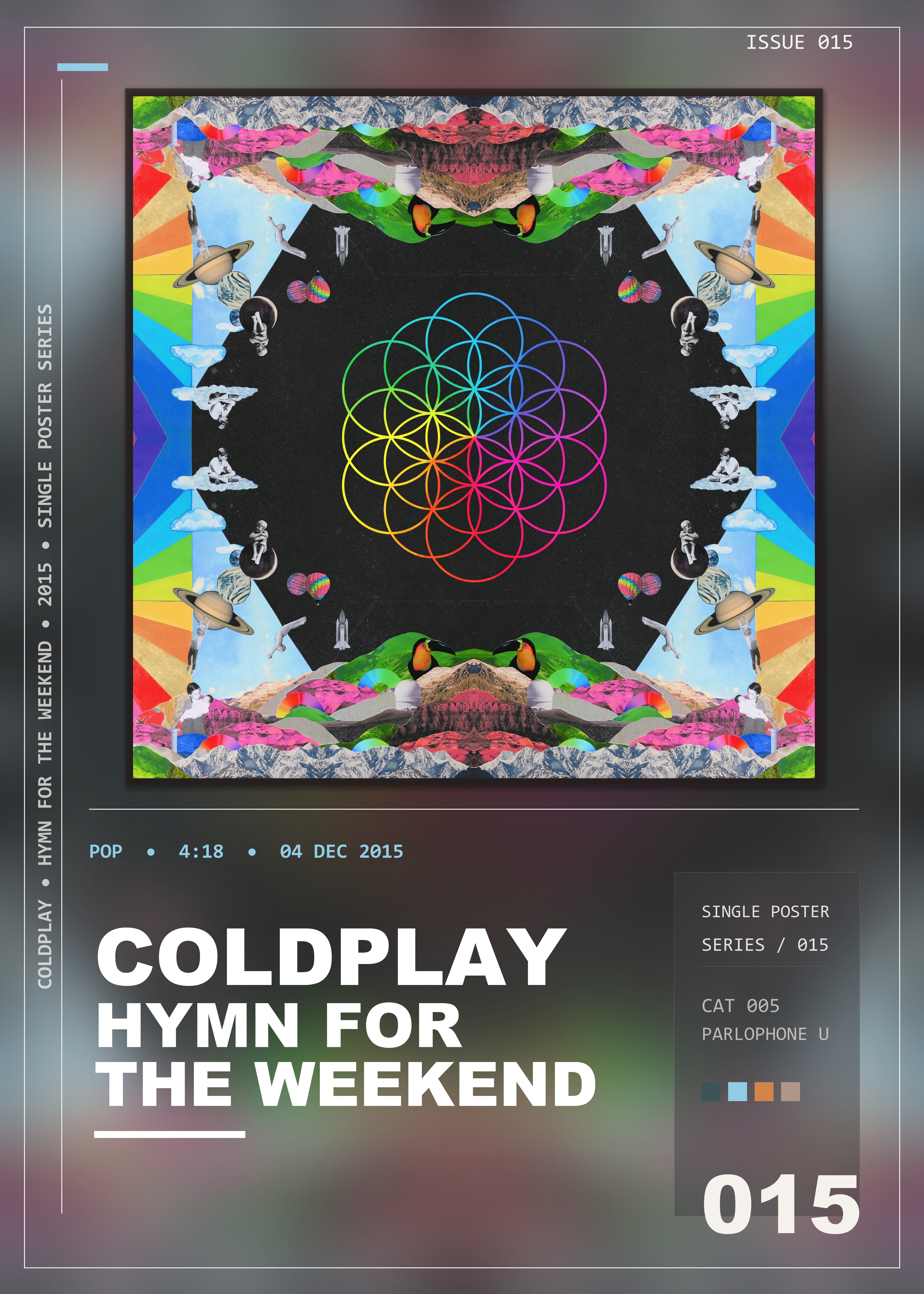 Music poster: Coldplay - Hymn for the Weekend