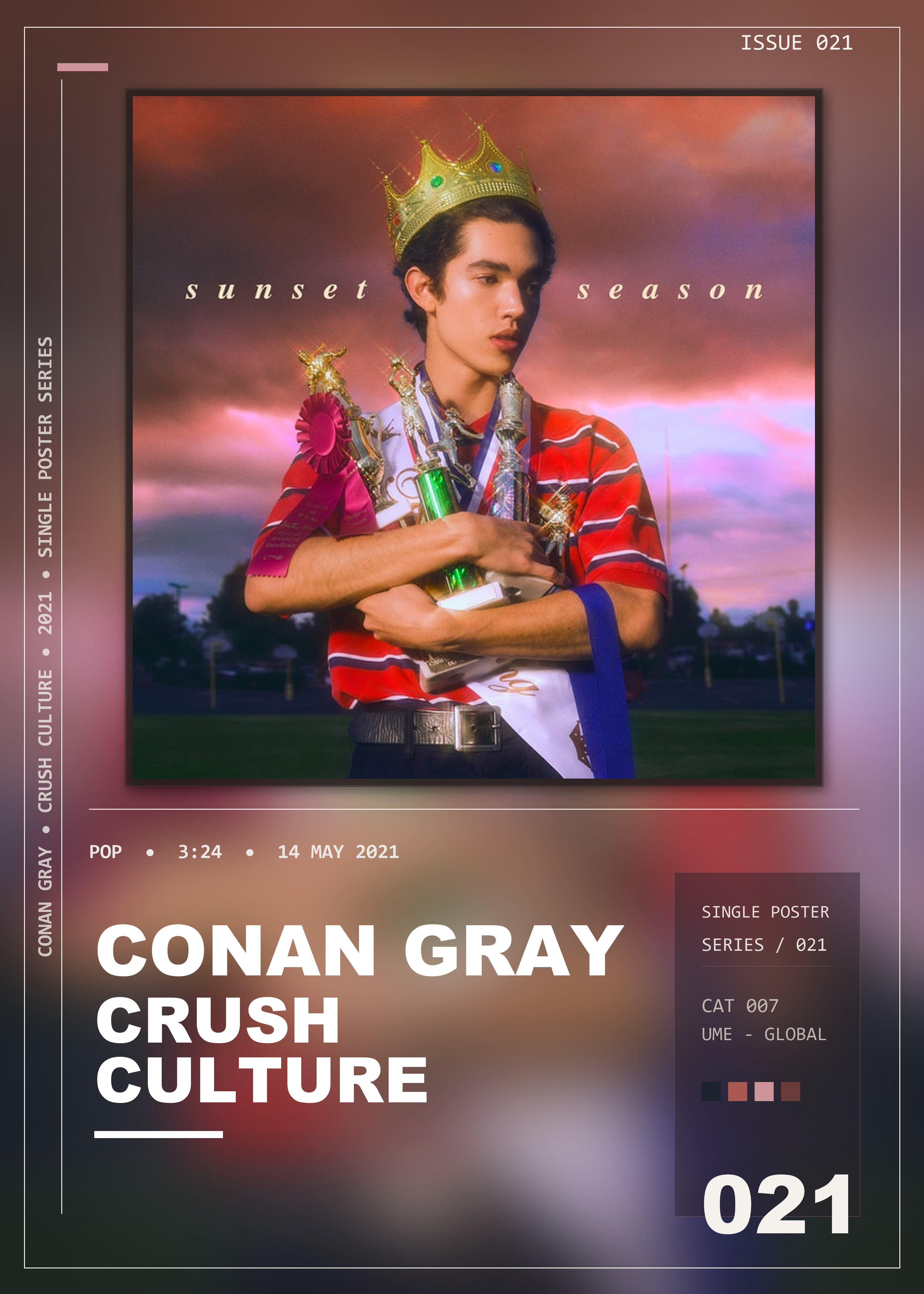 Music poster: Conan Gray - Crush Culture