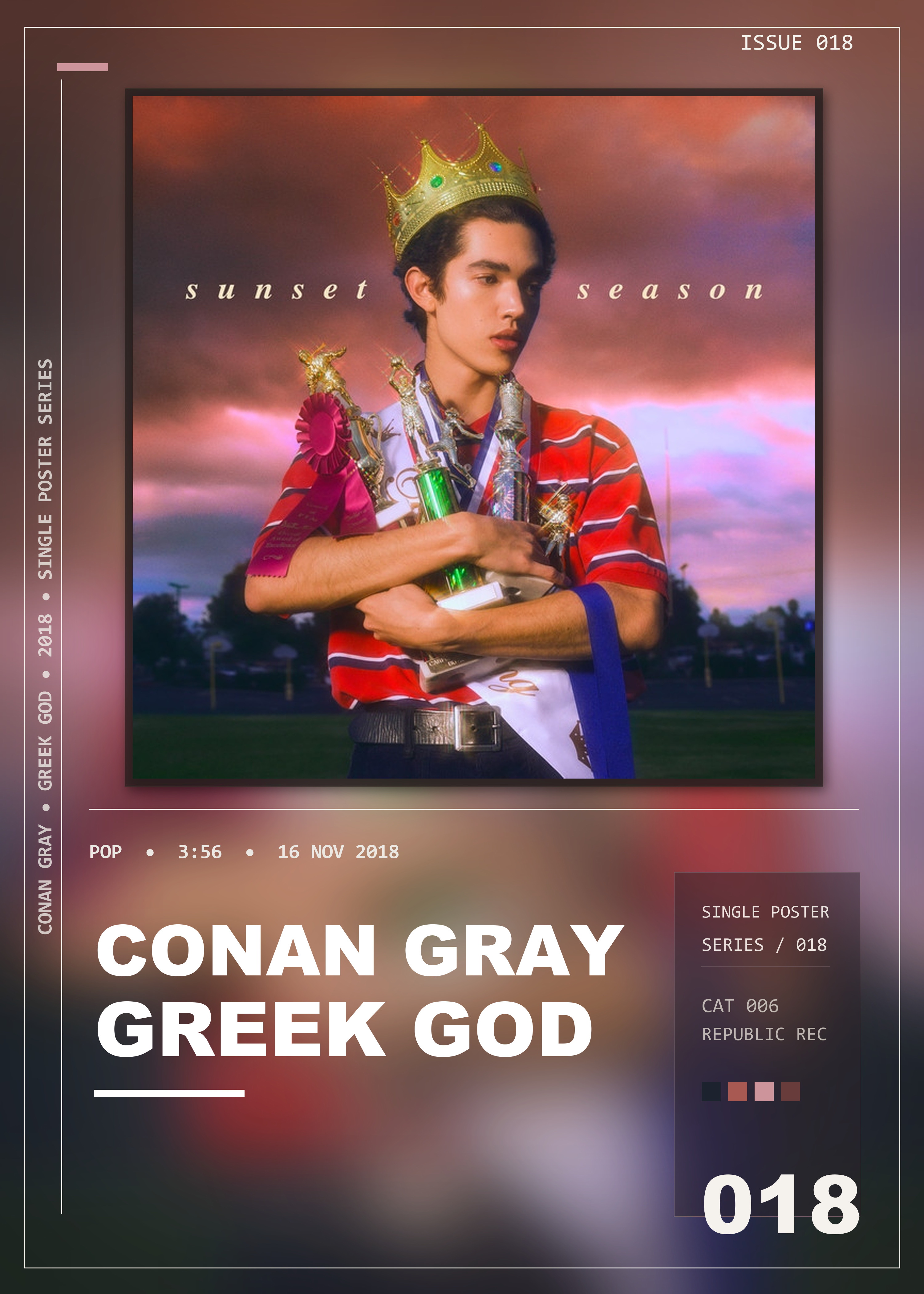 Music poster: Conan Gray - Greek God