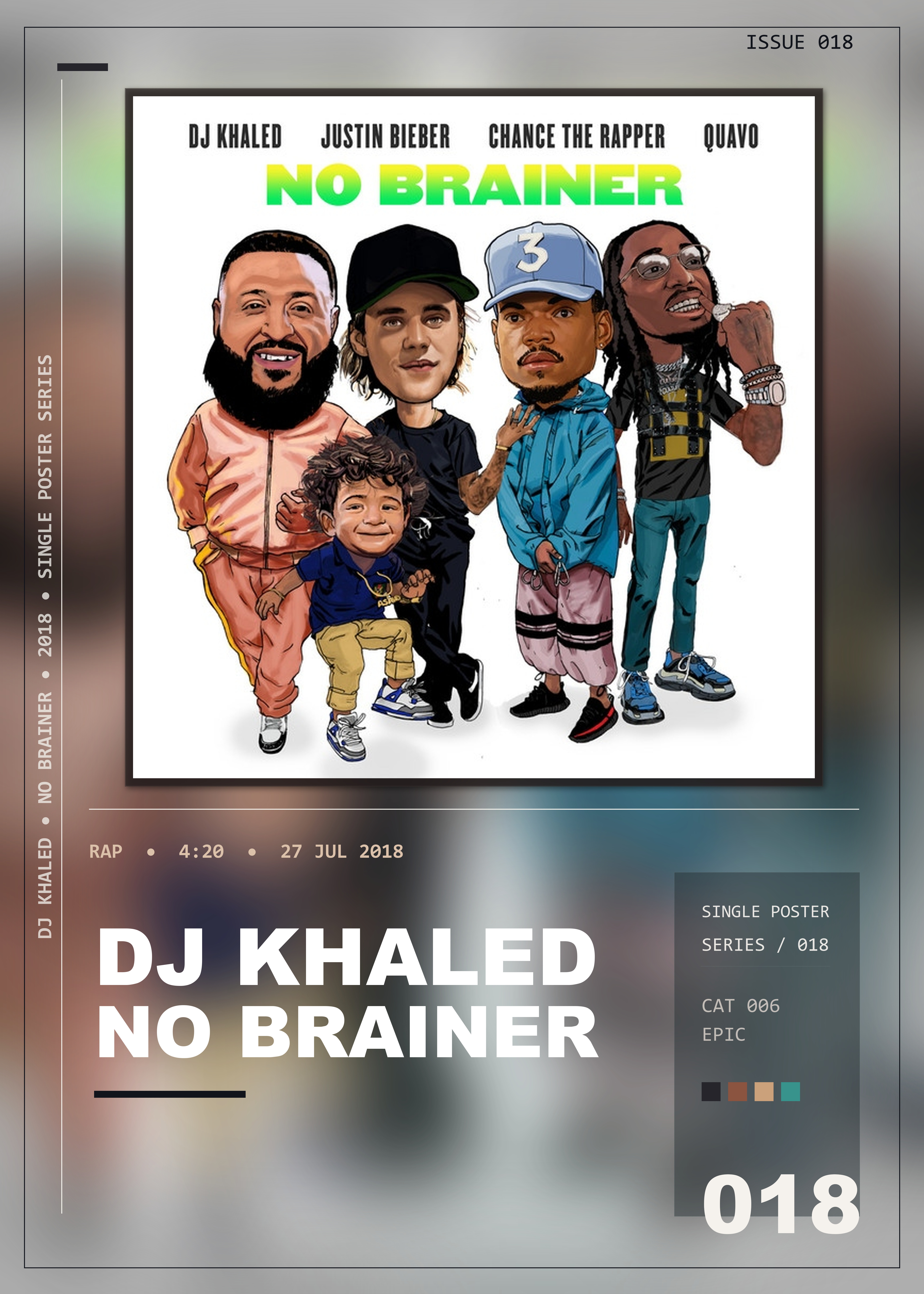 Music poster: DJ Khaled - No Brainer