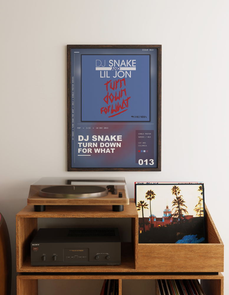 Music poster: DJ Snake - Turn Down for What