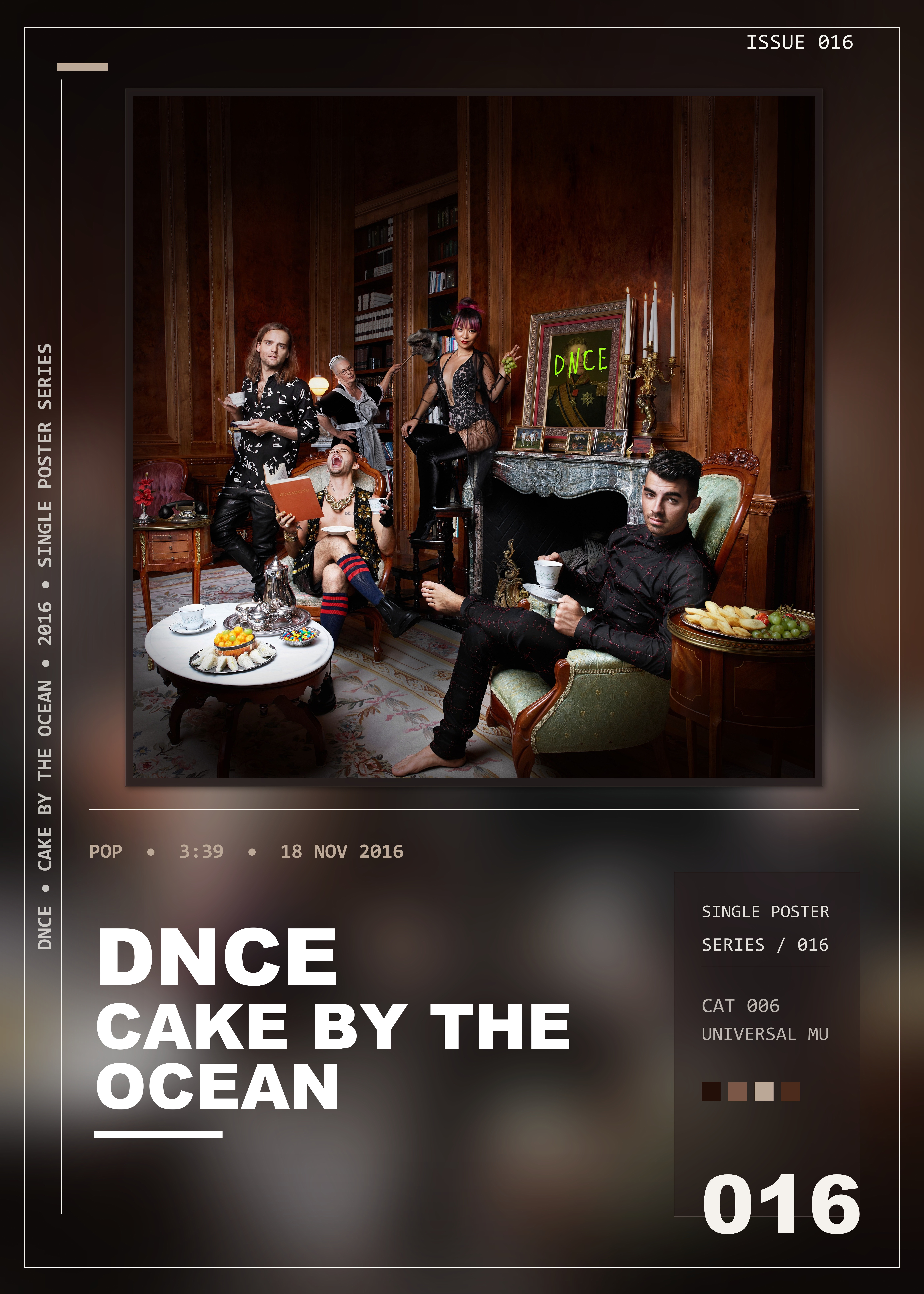Music poster: DNCE - Cake By The Ocean